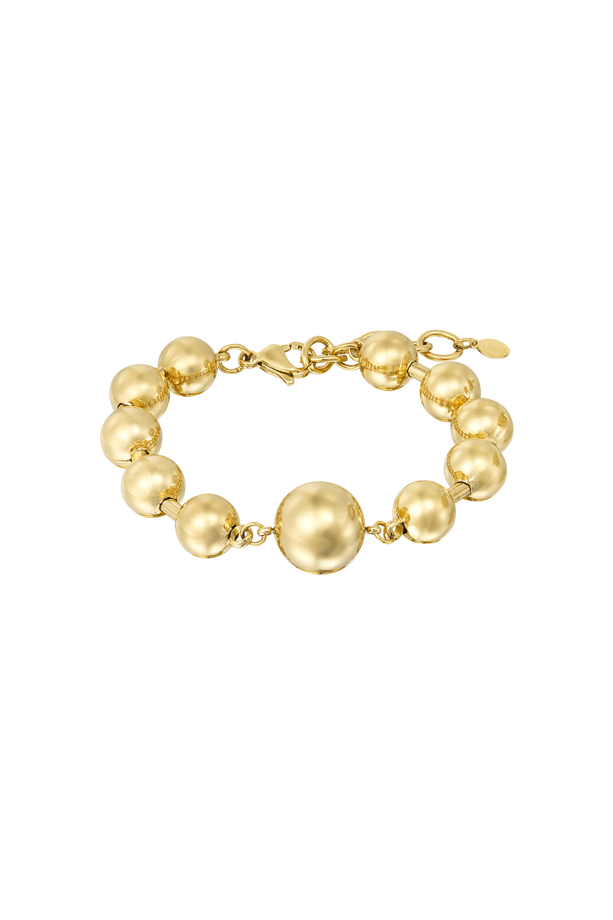 Bracelet de perles Statement - or h5 