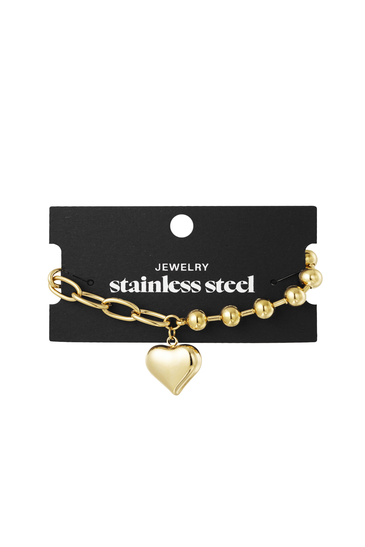 Bracciale Funky Heart - oro h5 Immagine2