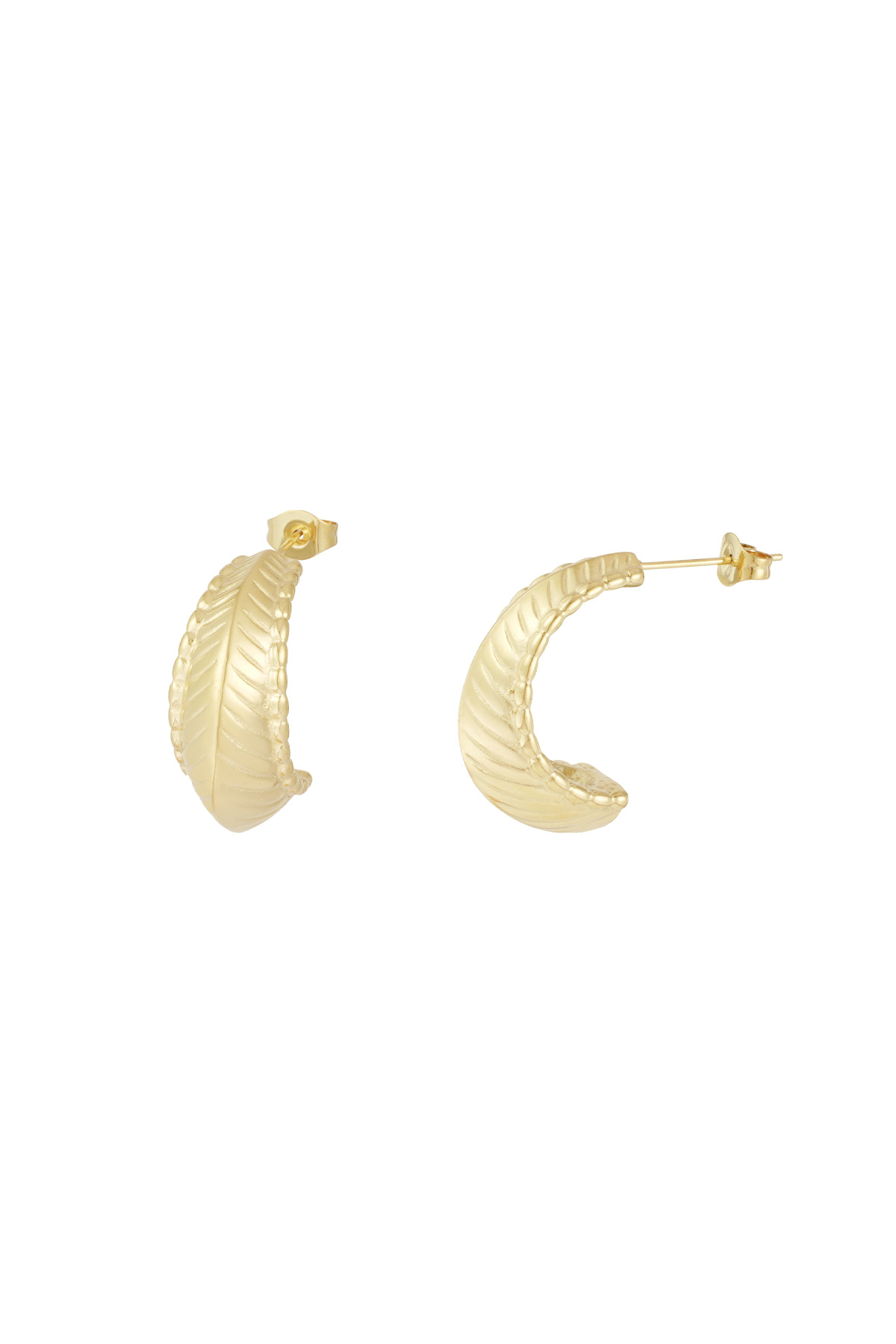 Fashion Stud Earrings - Gold h5 