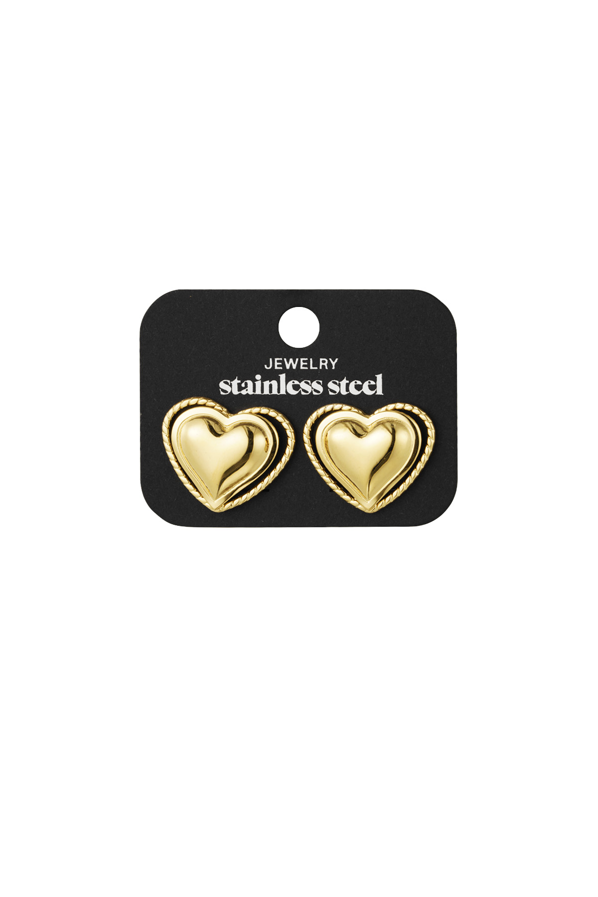 Earrings hearts baby - gold h5 Picture3