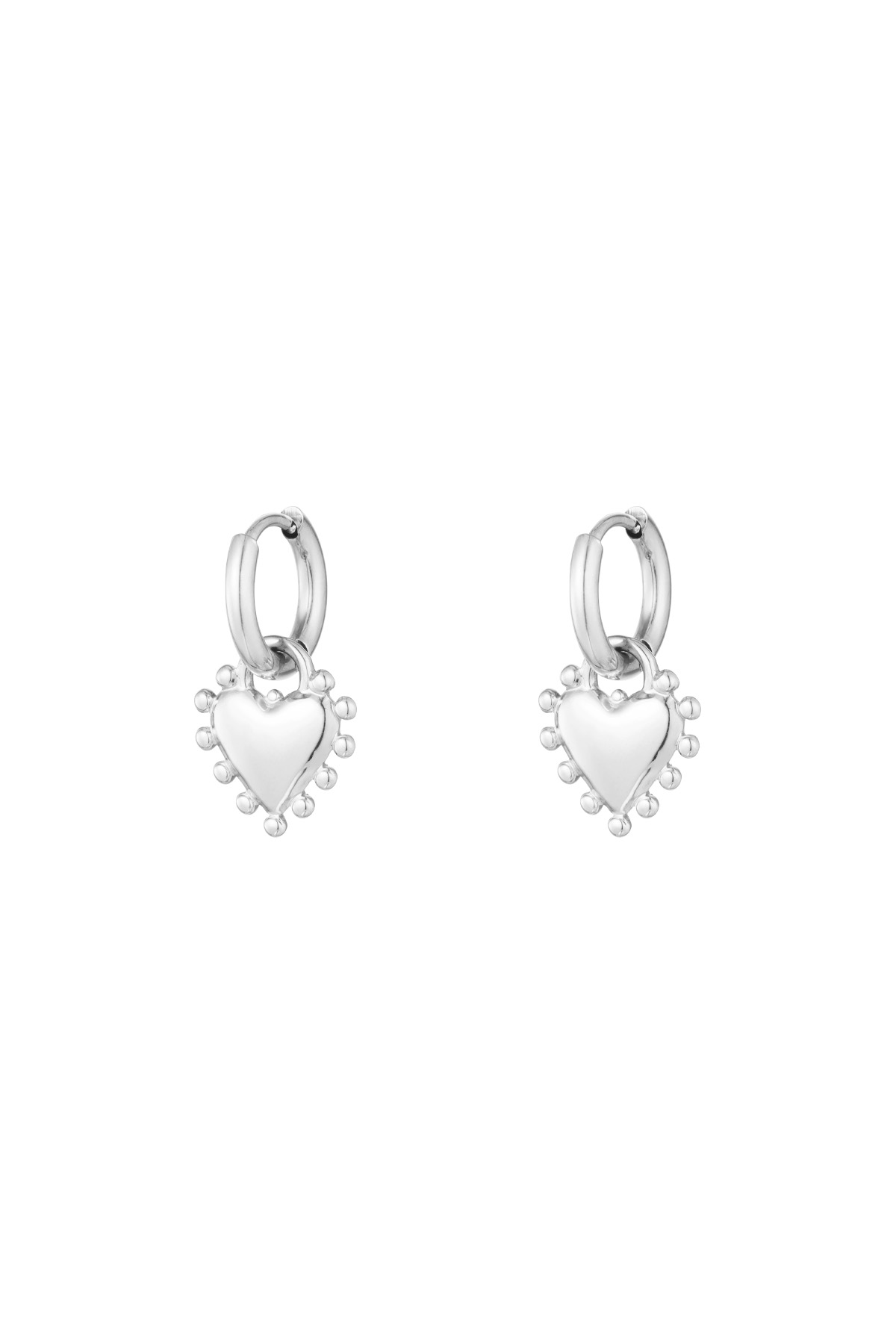 Earrings radiant romance - Silver Color color 