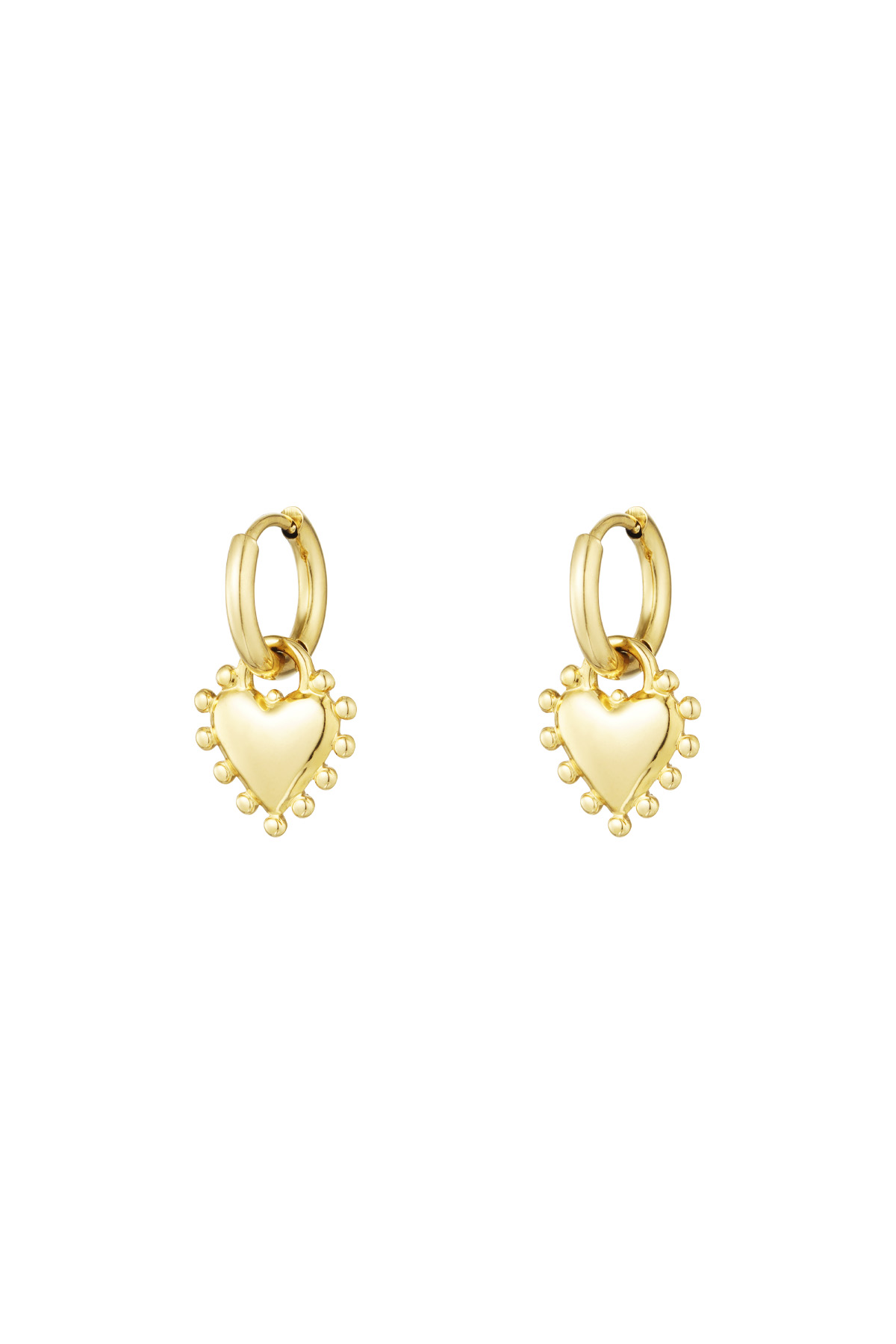 Earrings radiant romance - Gold color