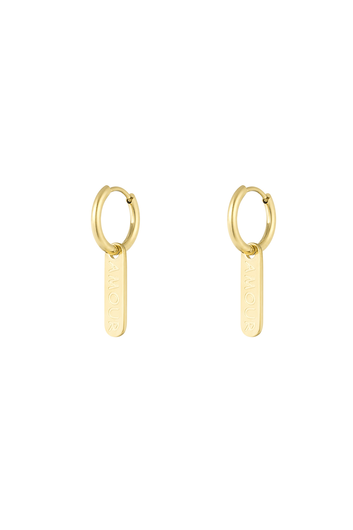 Amour earrings - gold h5 