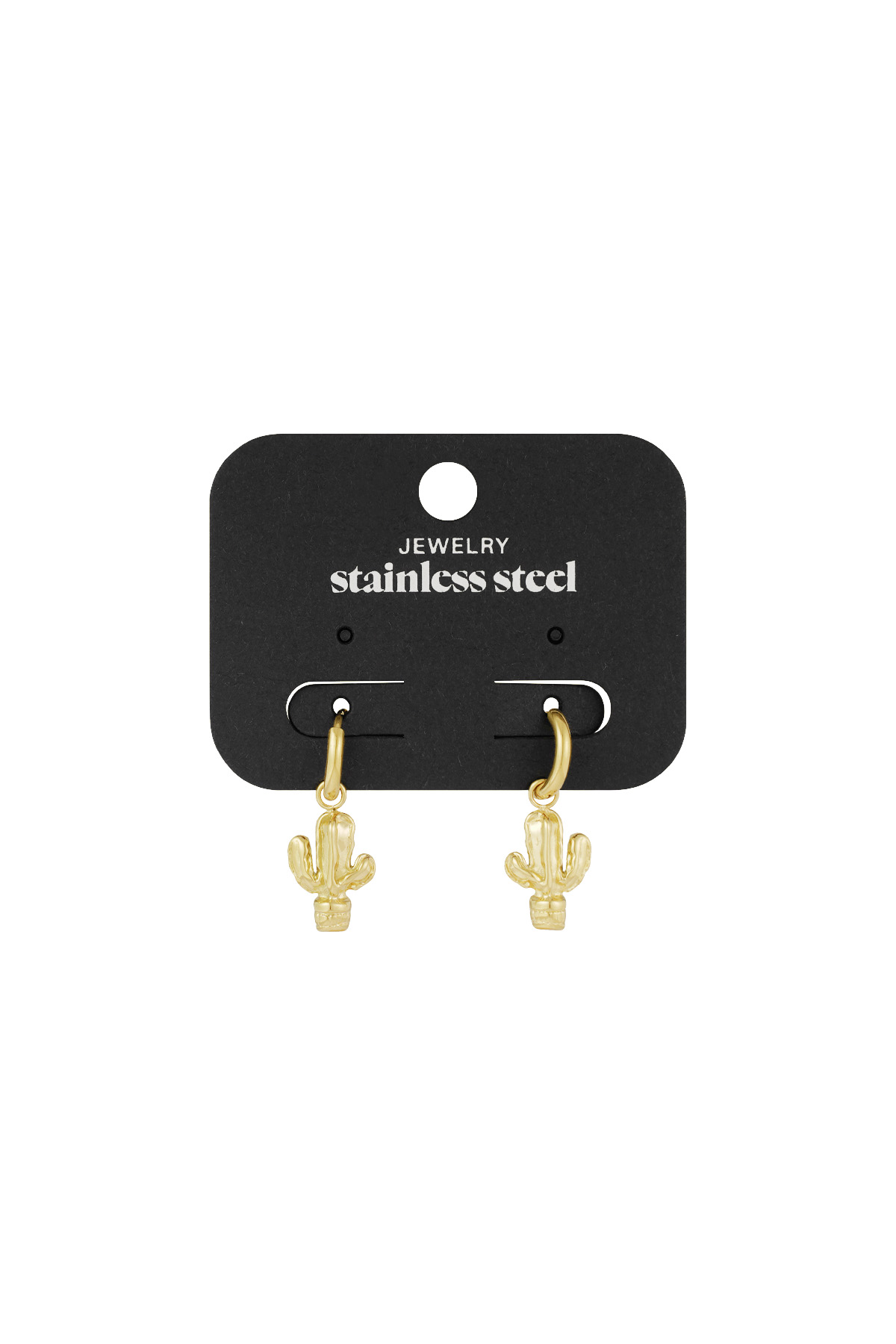 cactus earrings - gold h5 Picture3