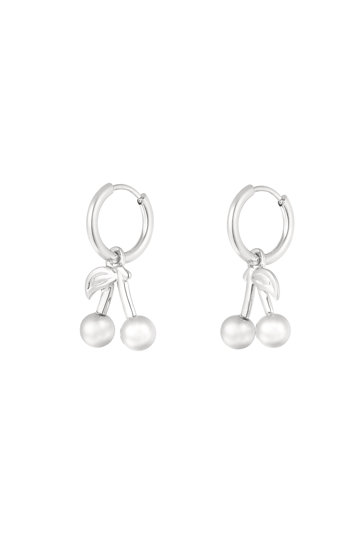 Boucles d'oreilles Cerise sur le gâteau - argent h5 