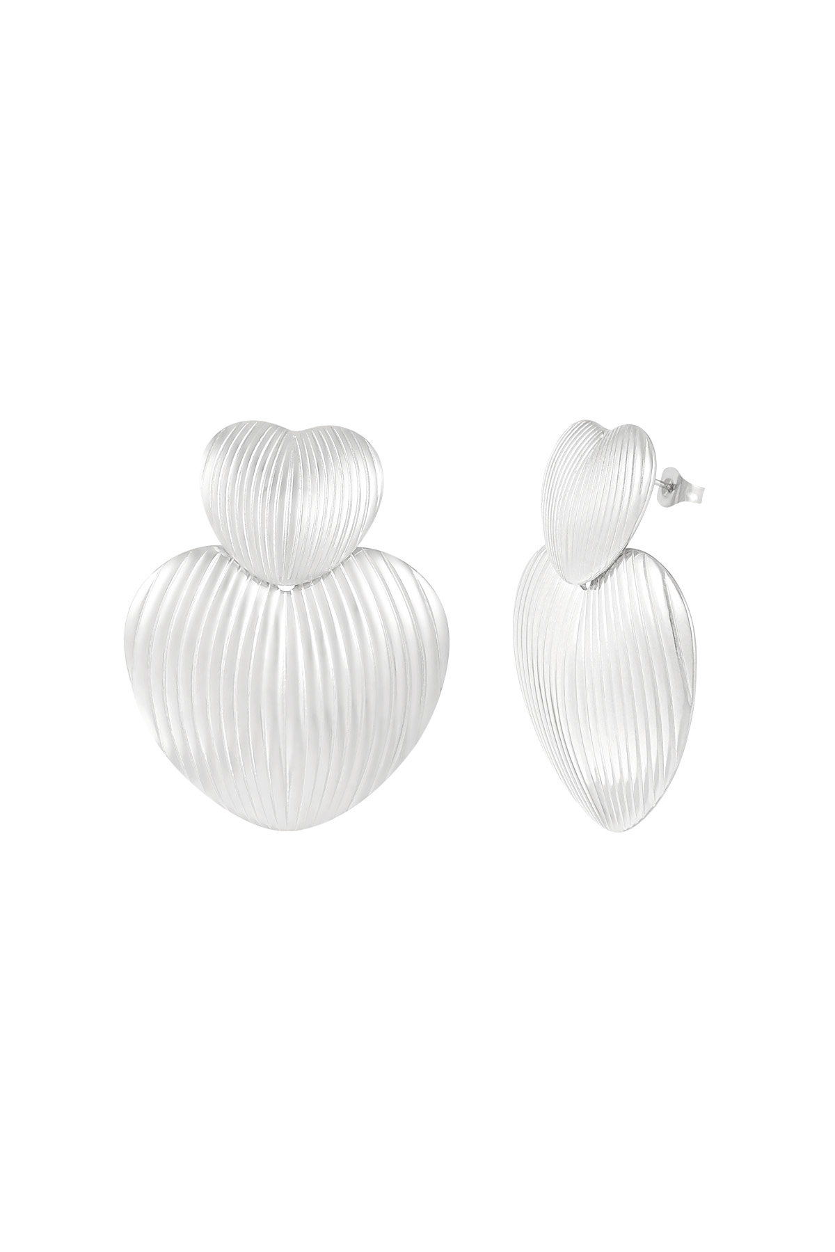 Earrings my heart is all yours - silver h5 