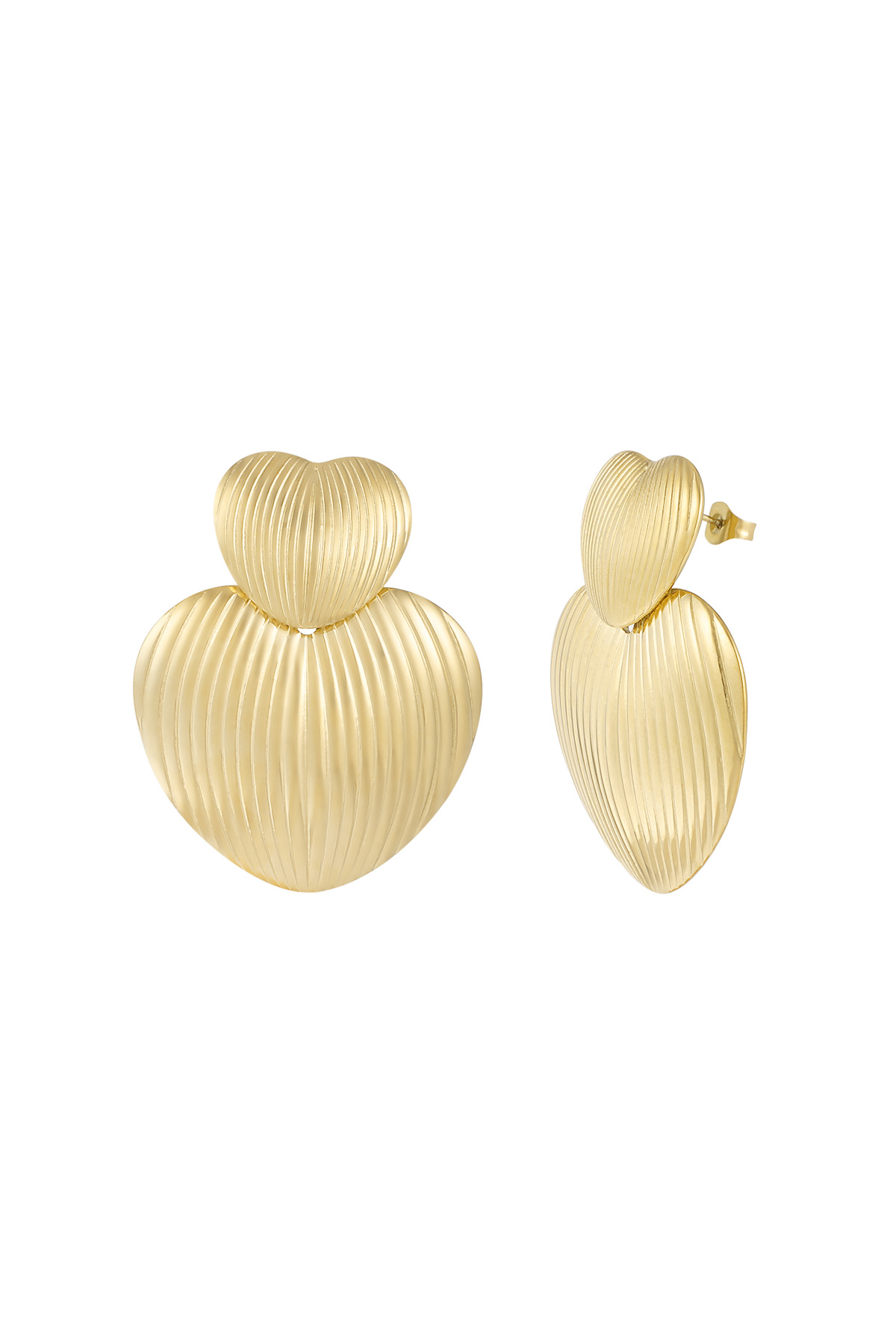 Earrings my heart is all yours - gold h5 