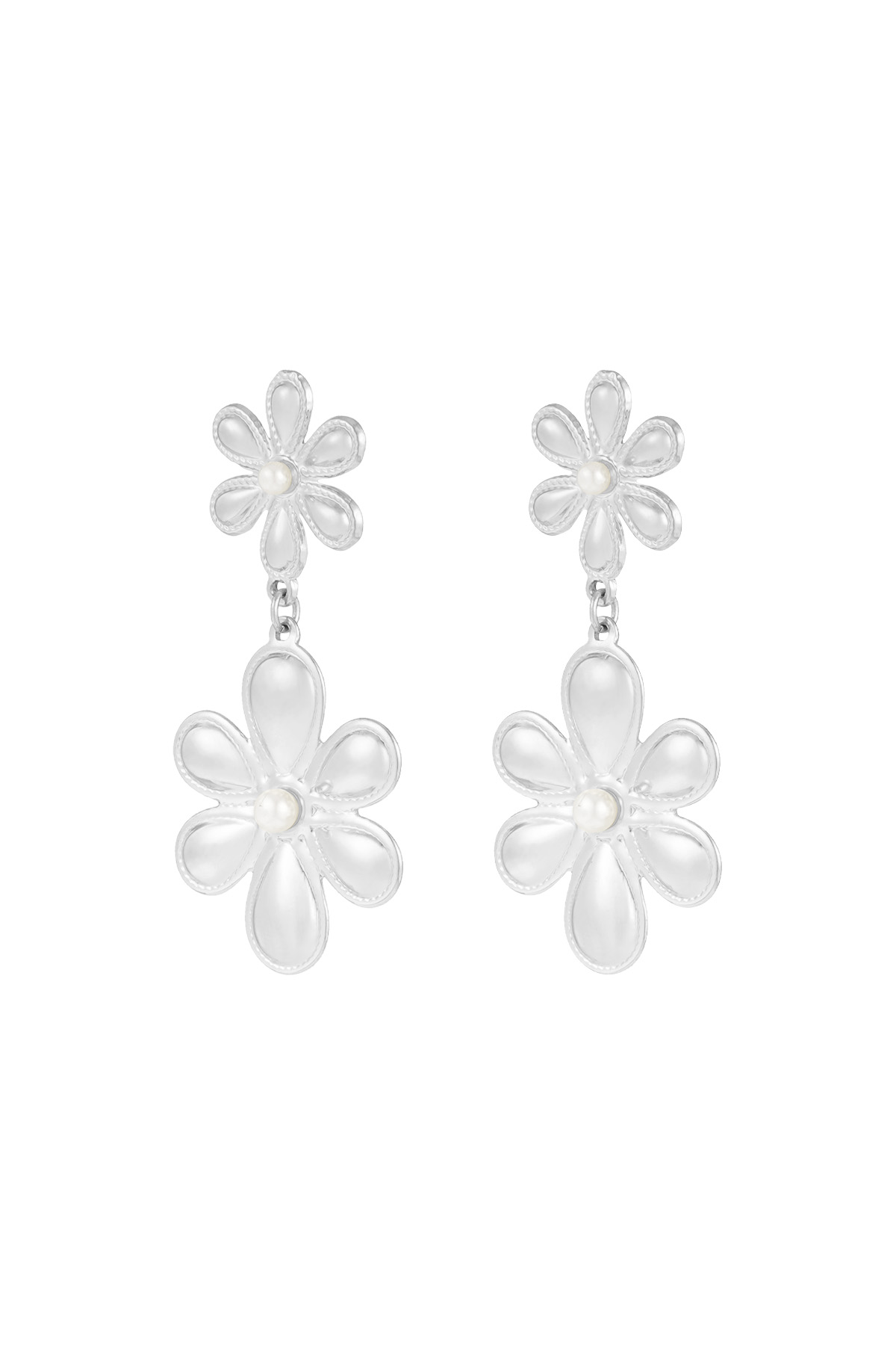 Boucles d'oreilles Jardin secret - argent h5 