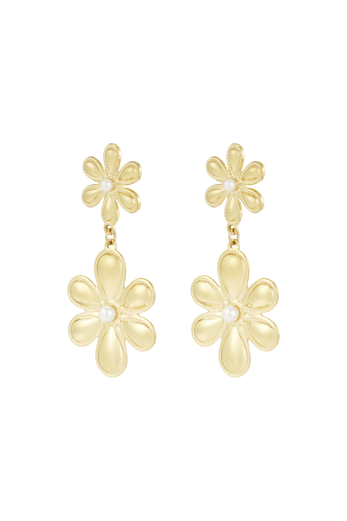 Boucles d'oreilles Jardin secret - or h5 