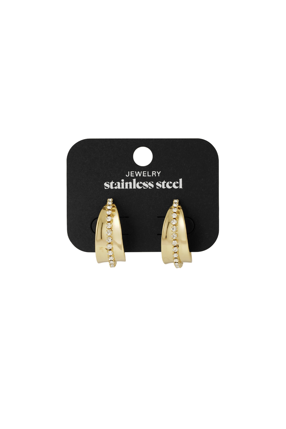 Pendientes de aro Sparkle & Shine - dorados h5 Imagen2