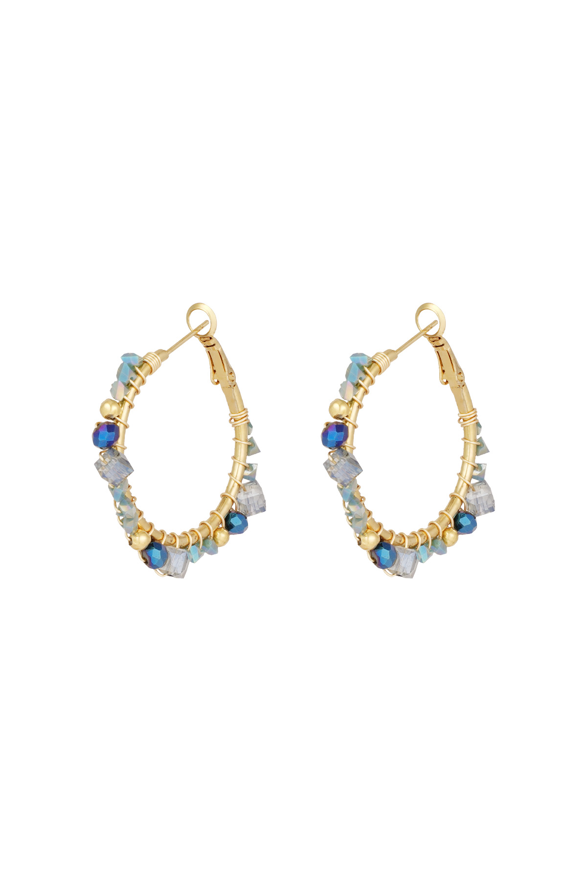 Boucles d'oreilles de rêve majestueuses - bleu h5 