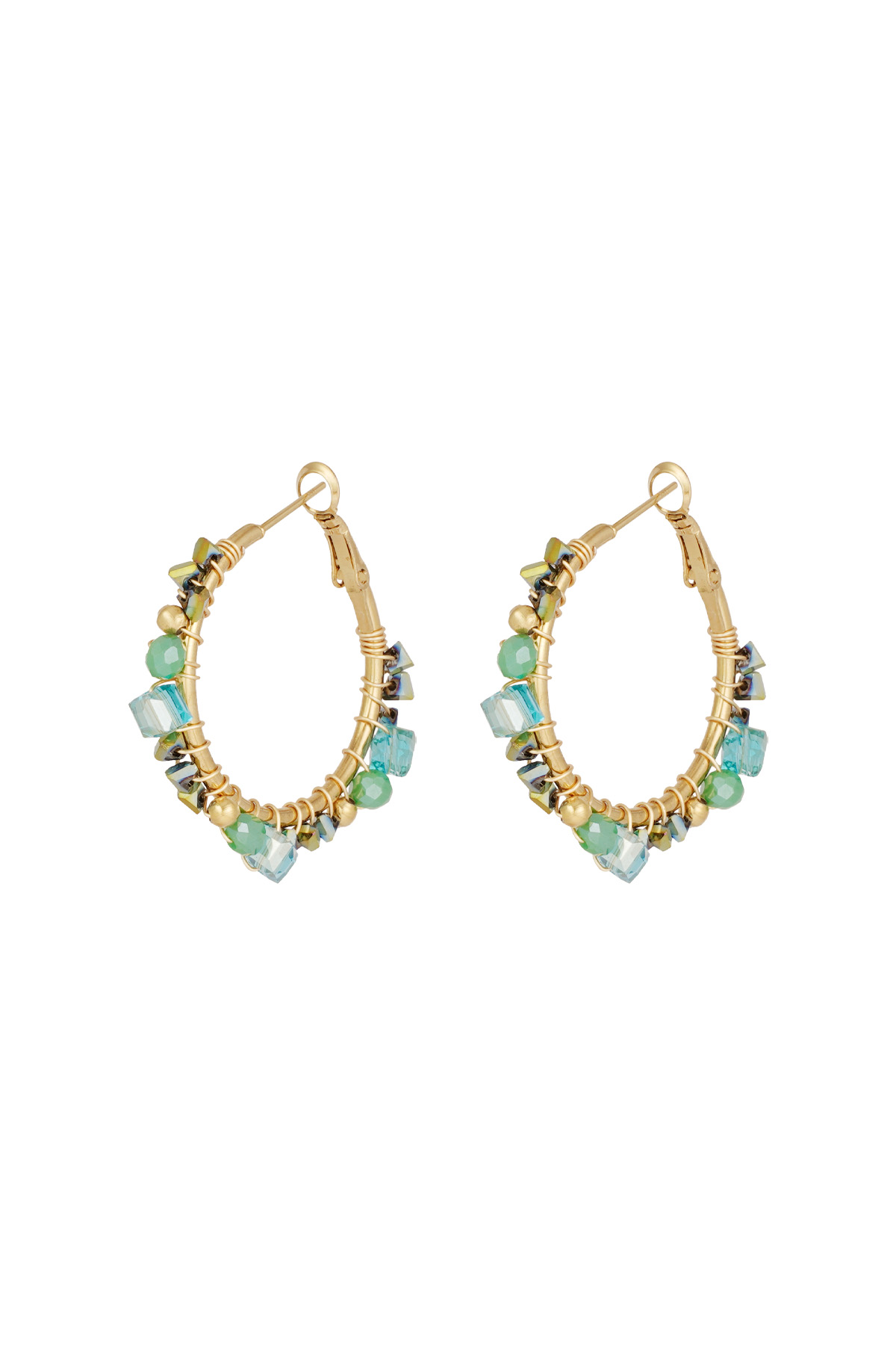 Pendientes Majestic Dream - verde h5 