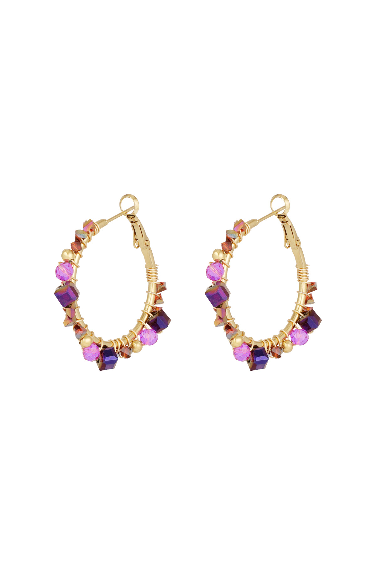 Majestic dream earrings - purple h5 