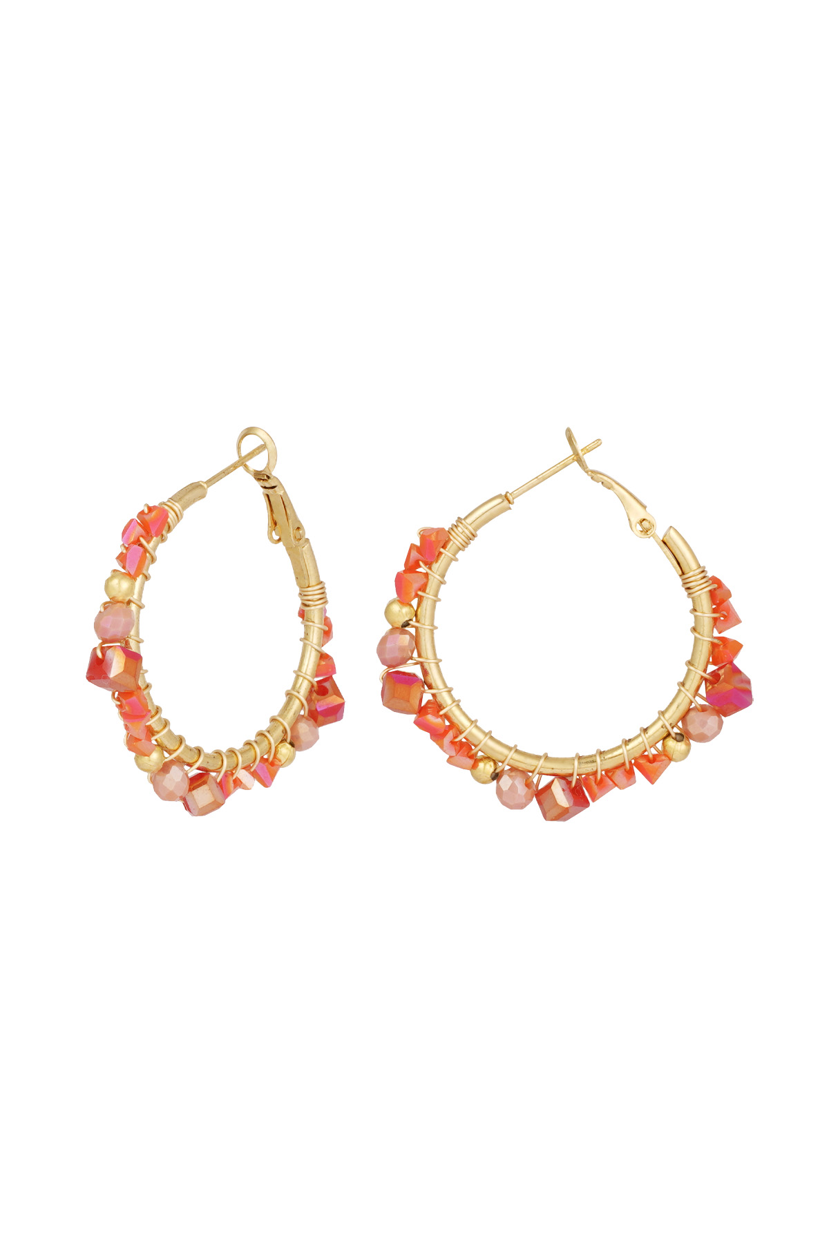 Boucles d'oreilles de rêve majestueuses - orange h5 