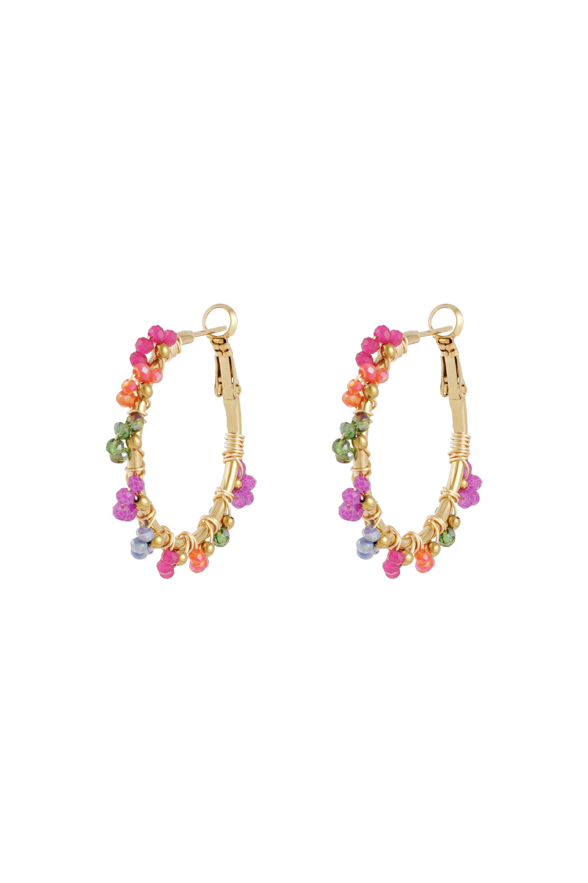 Pendientes color majestuoso - multi h5 