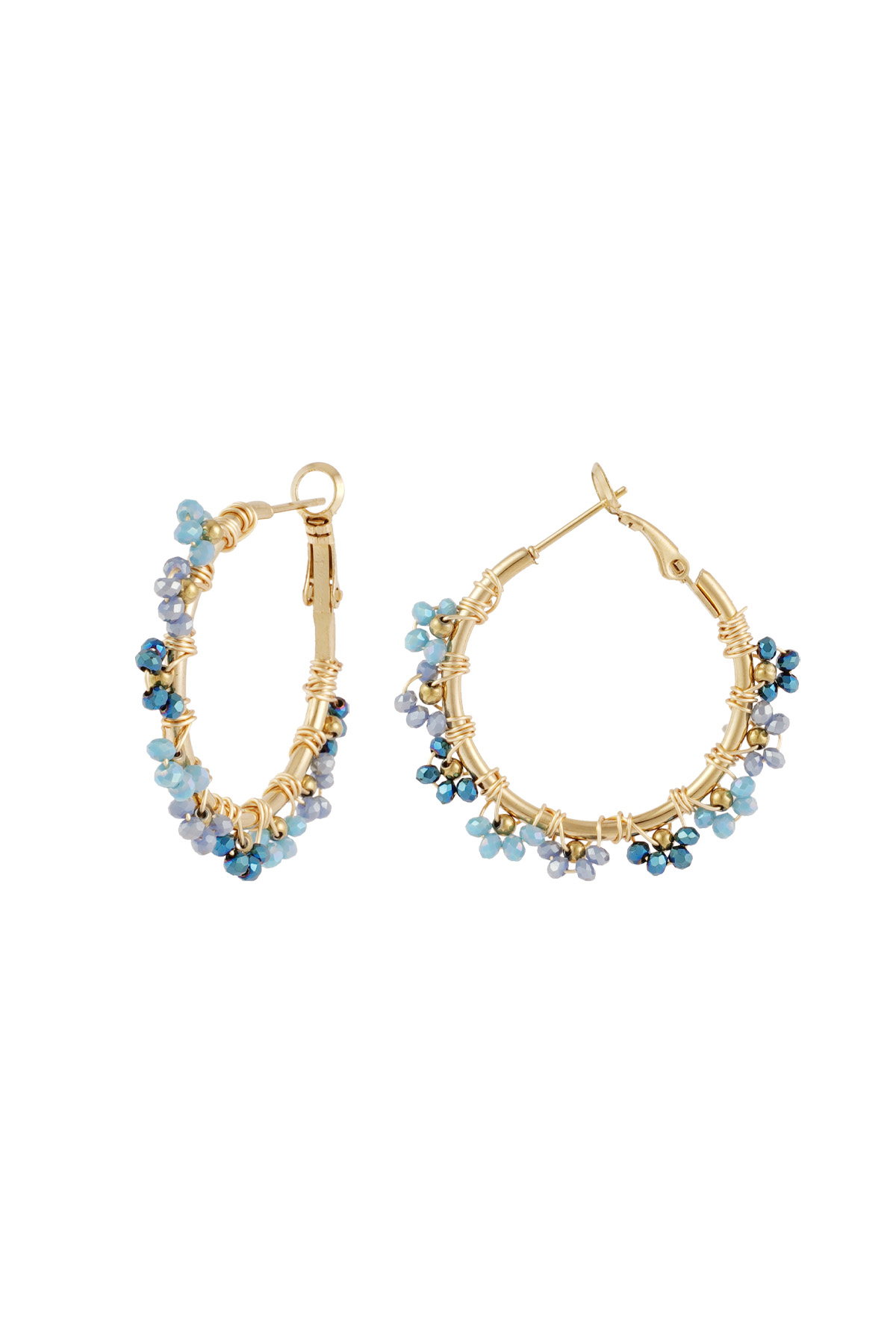 Boucles d'oreilles couleur majestueuse - bleu h5 