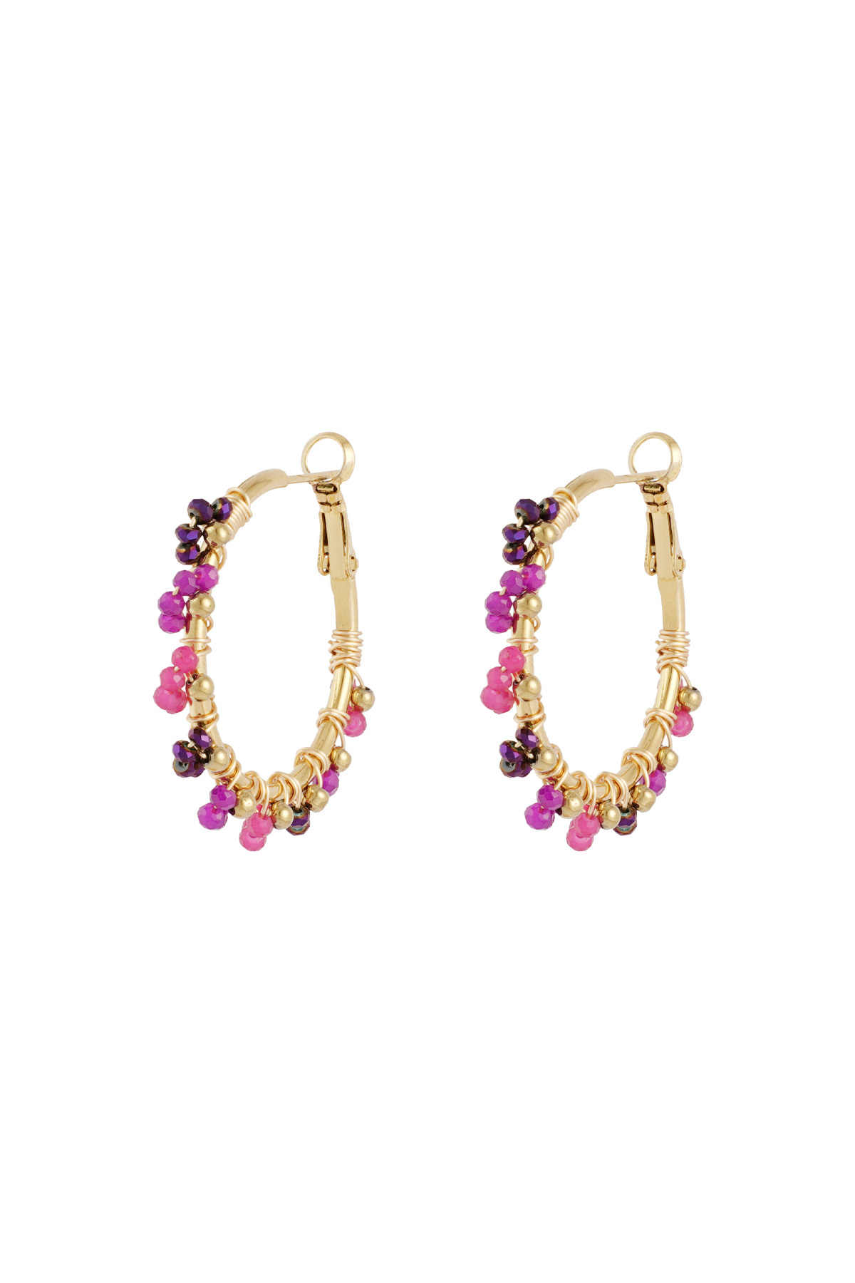 Boucles d'oreilles couleur majestueuse - violet h5 