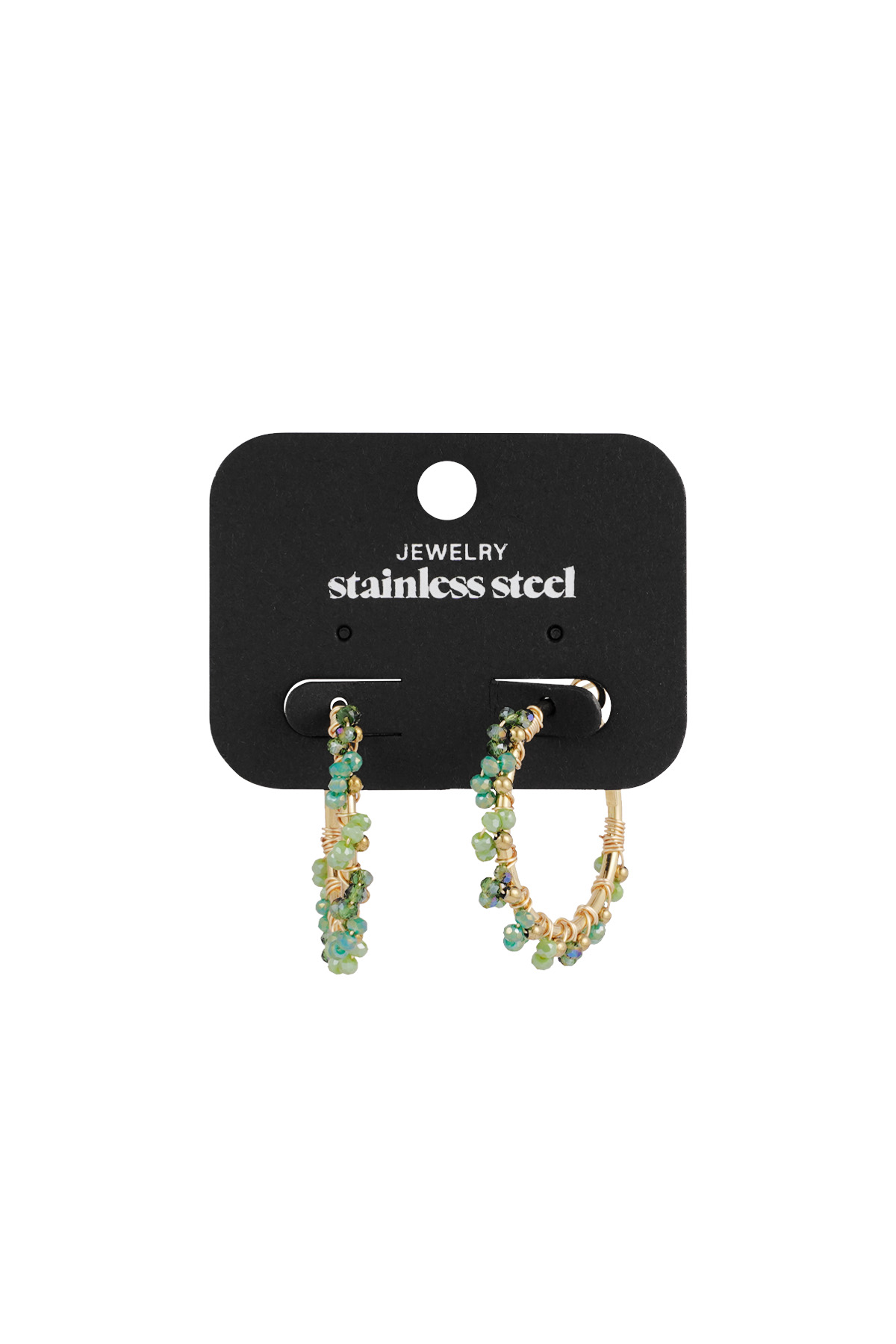 Boucles d'oreilles couleur majestueuse - vert h5 Image3