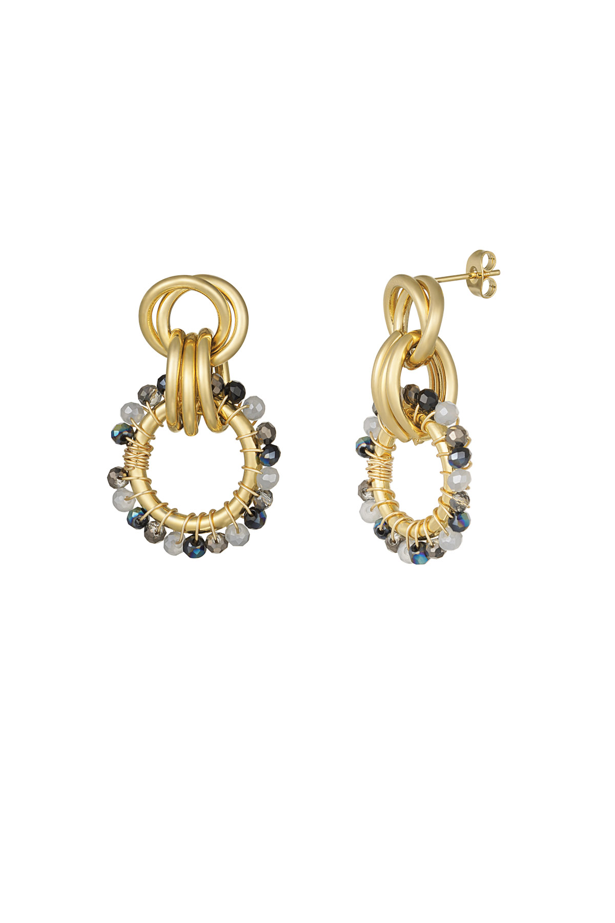 Boucles d'oreilles Happy Elegance - gris 