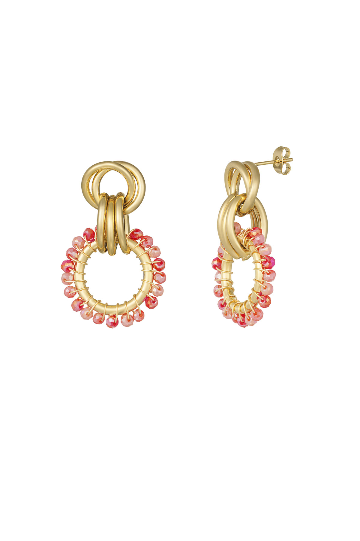 Happy Elegance earrings - pink h5 