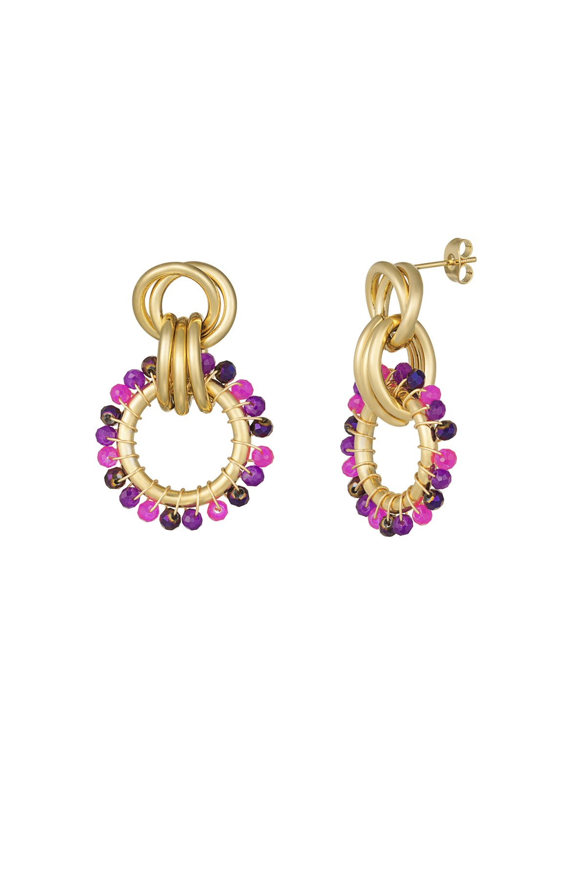 Pendientes Happy Elegance - violeta h5 