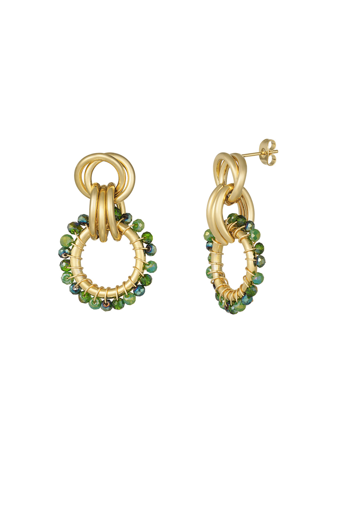 Happy Elegance earrings - green h5 