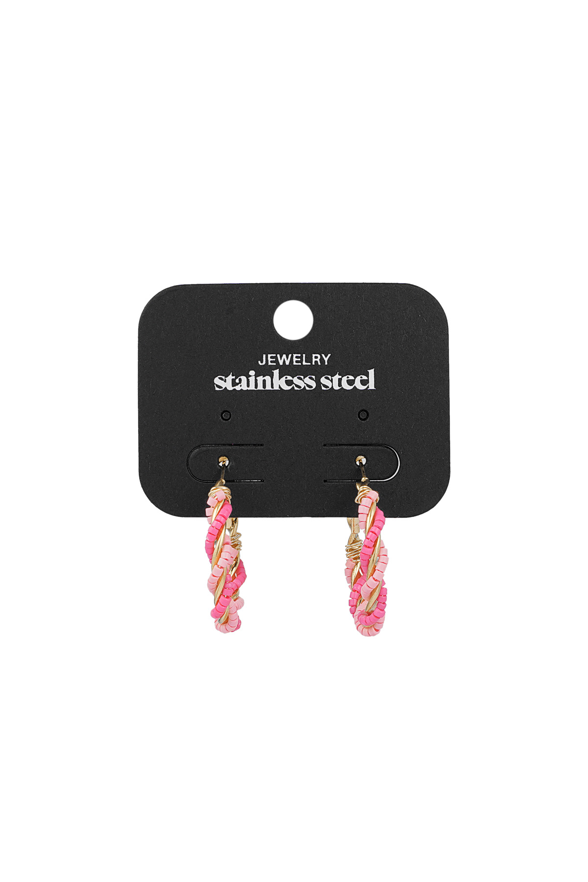 Boucles d'oreilles "Mess Around" - or rose h5 Image3