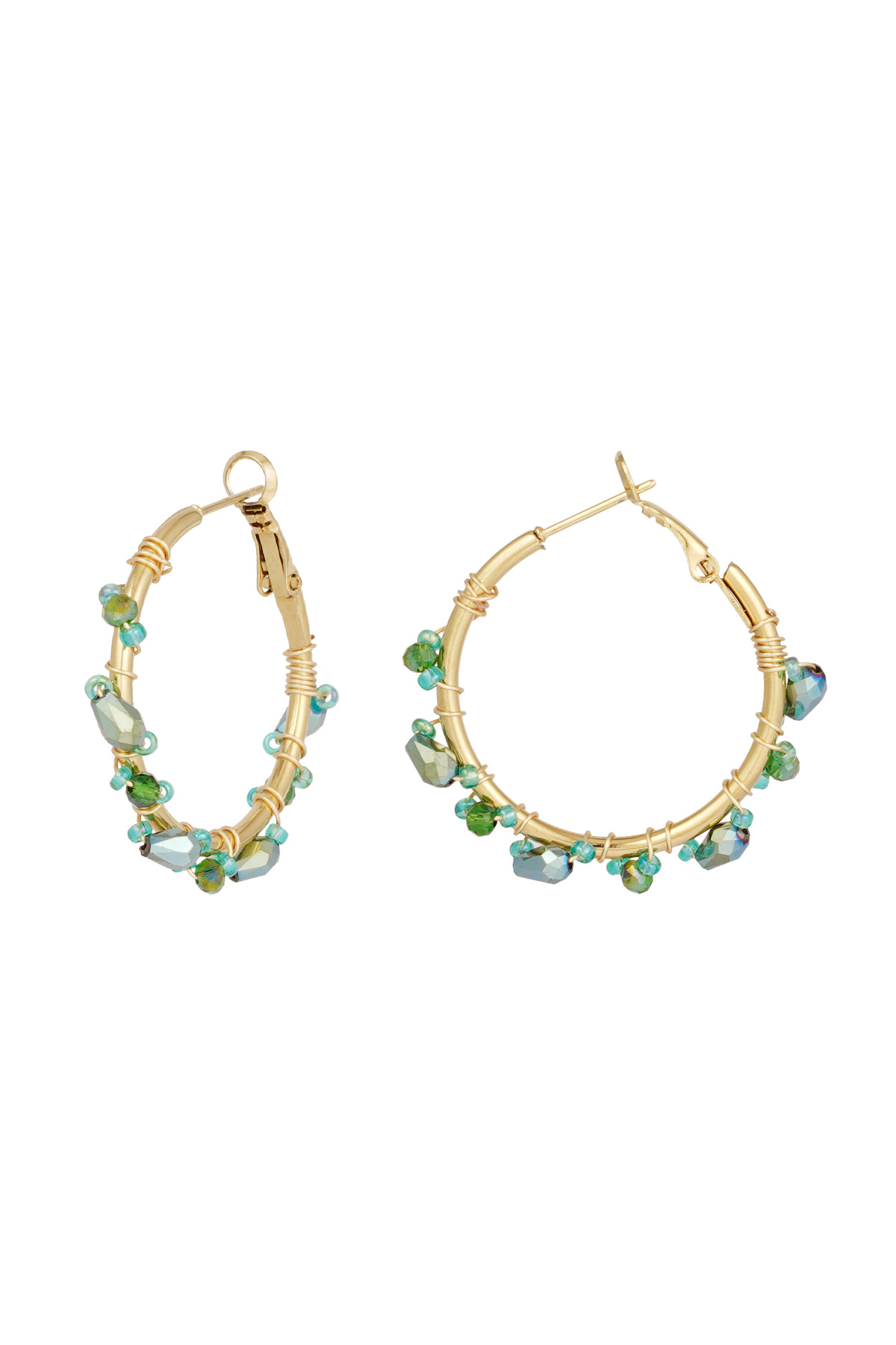 Boucles d'oreilles soulicios soul - vert h5 