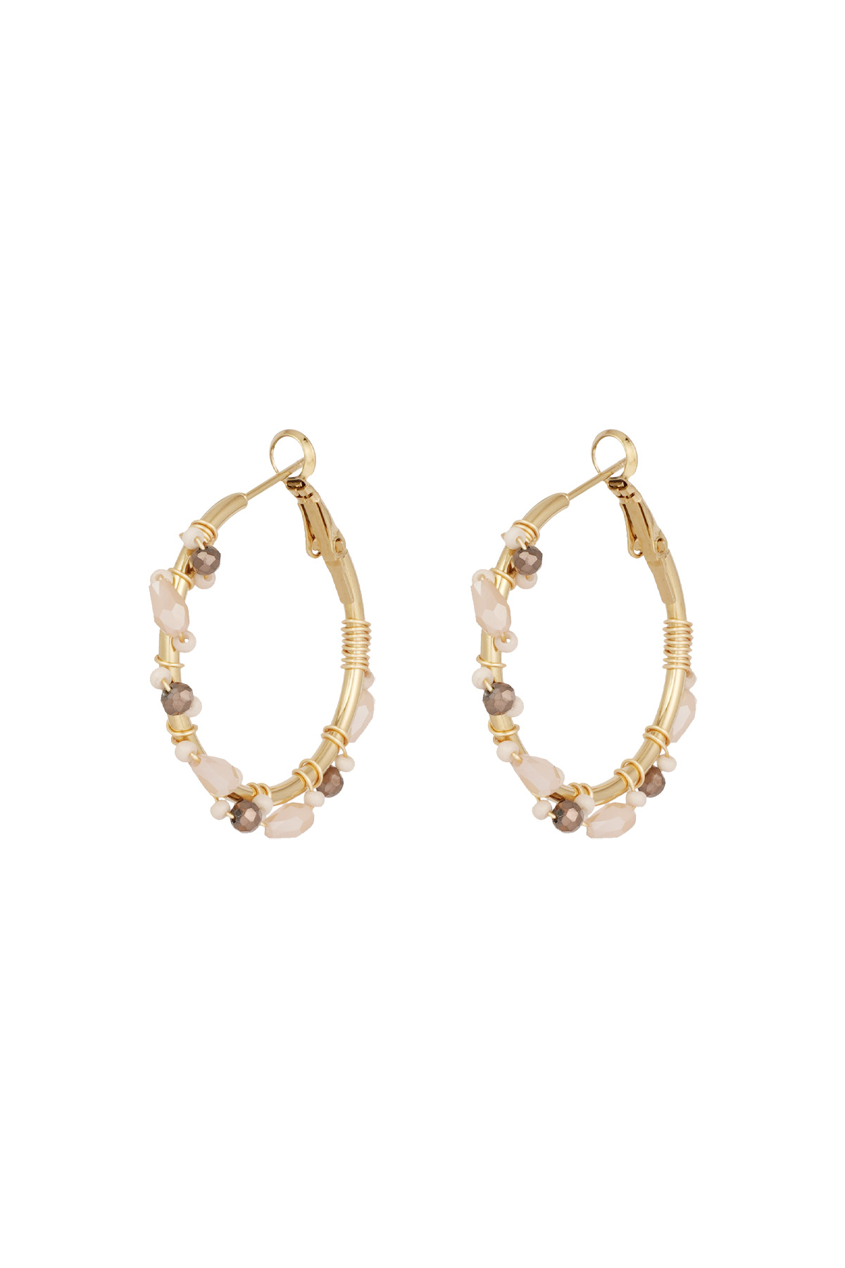 Boucles d'oreilles soulicios soul - beige h5 