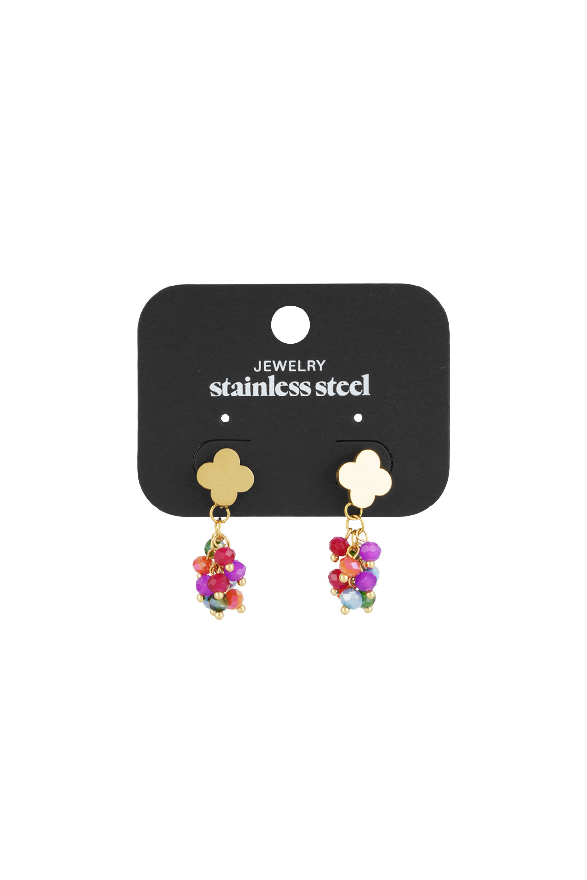 Festive clover earrings - Multi h5 Picture3