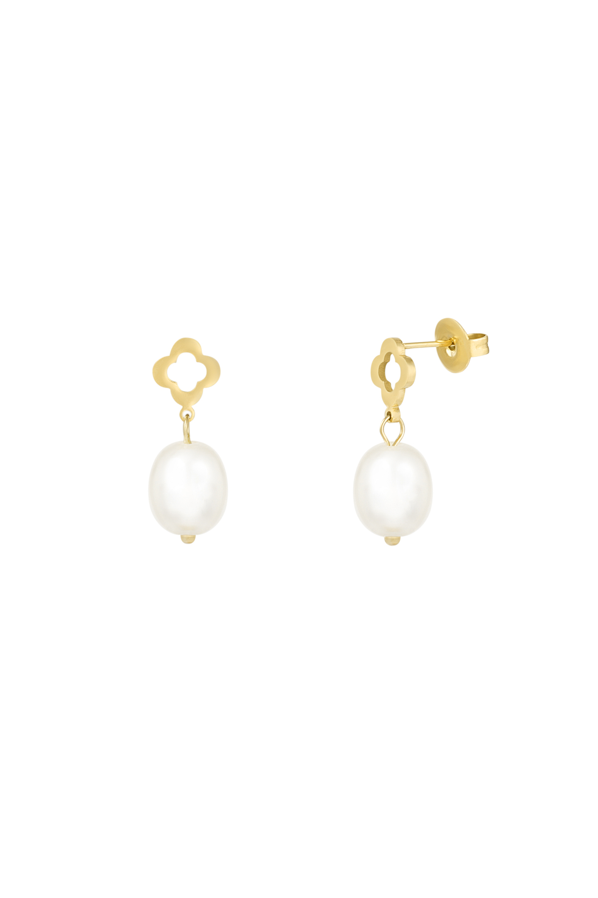 Earring pearl muse - gold h5 