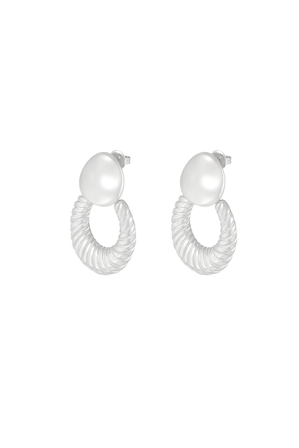 Chic Elegant earrings - silver 