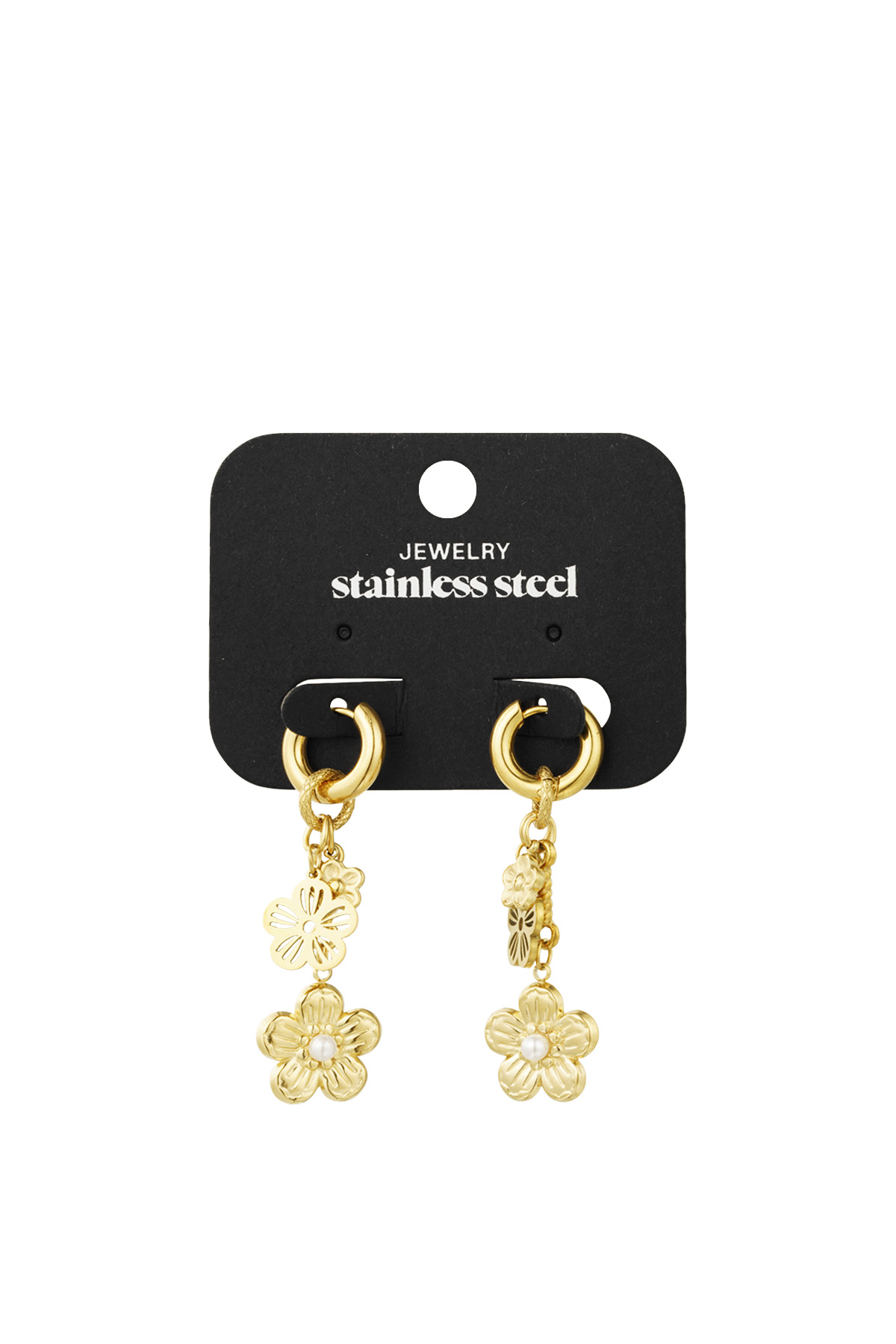 Pendientes de belleza floreciente - oro h5 Imagen3