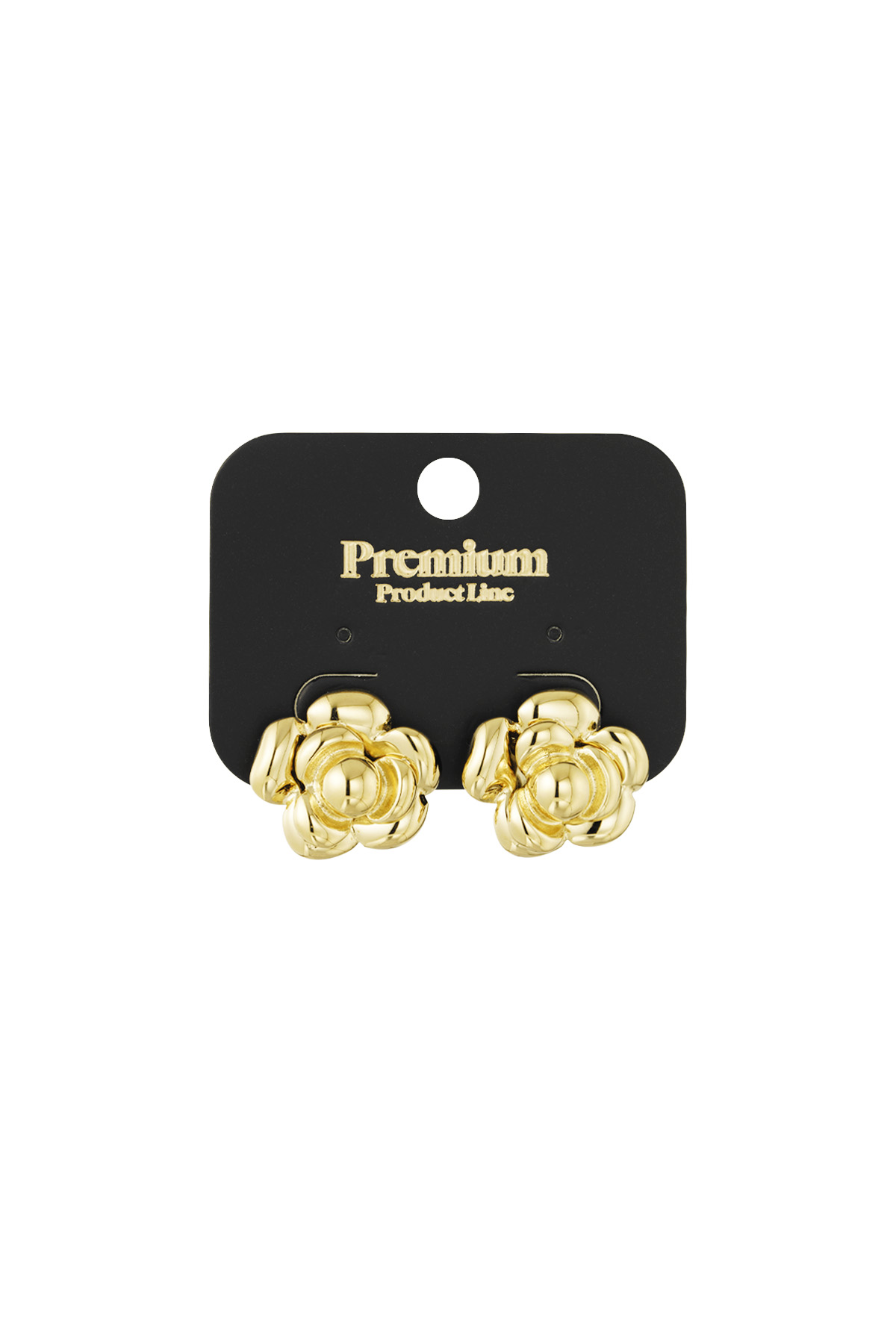 Earrings balloon bloom - Gold color h5 Picture3