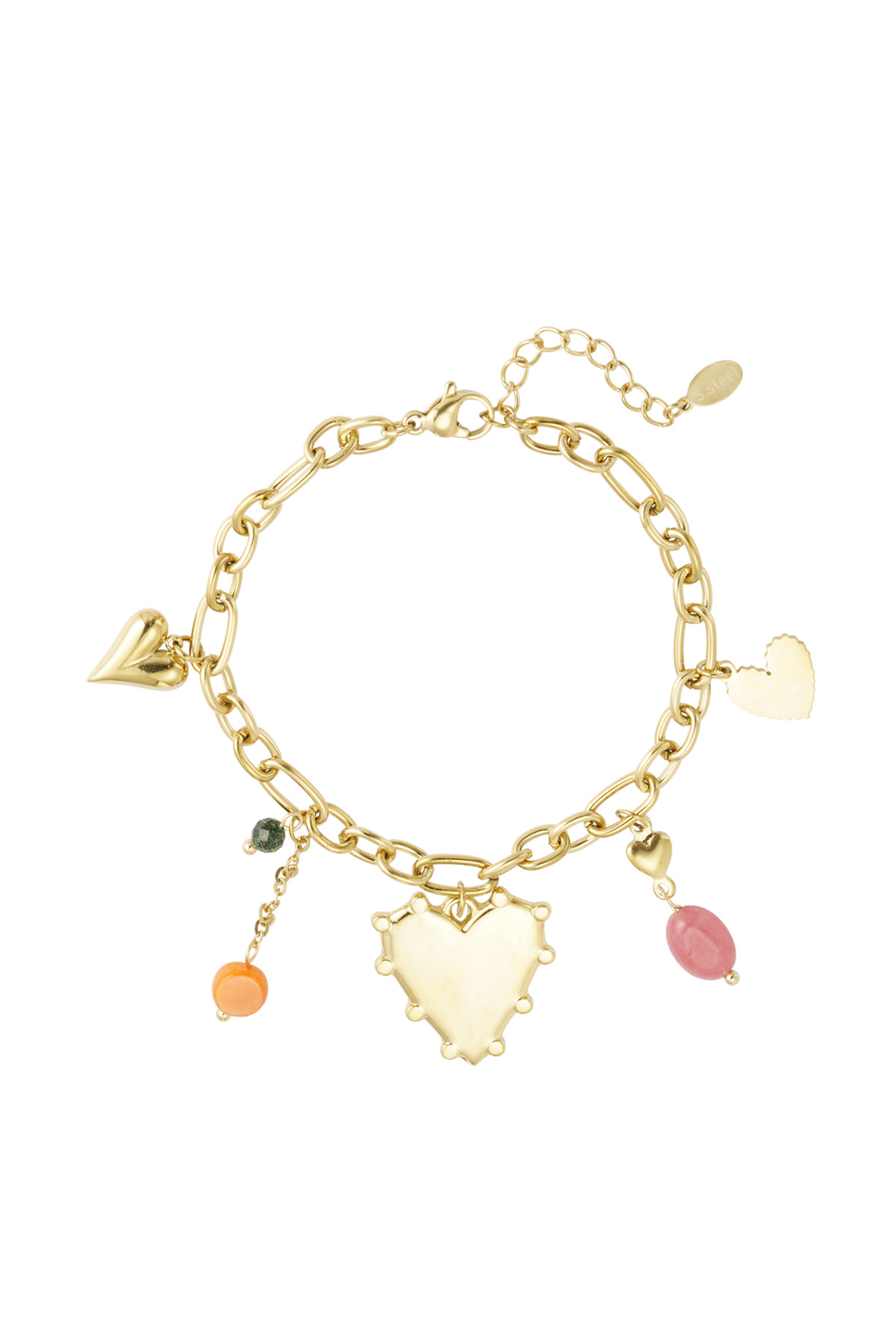 Charm bracelet variety of love - gold 