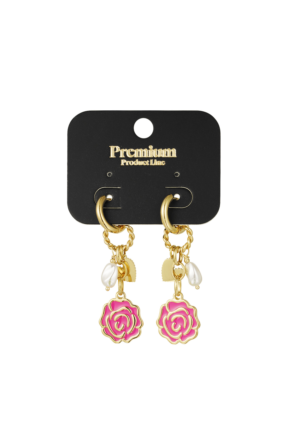 Earrings forever rose - Fuchsia Picture2