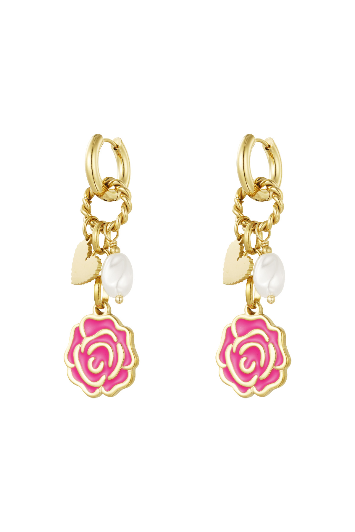 Earrings forever rose - Fuchsia h5 