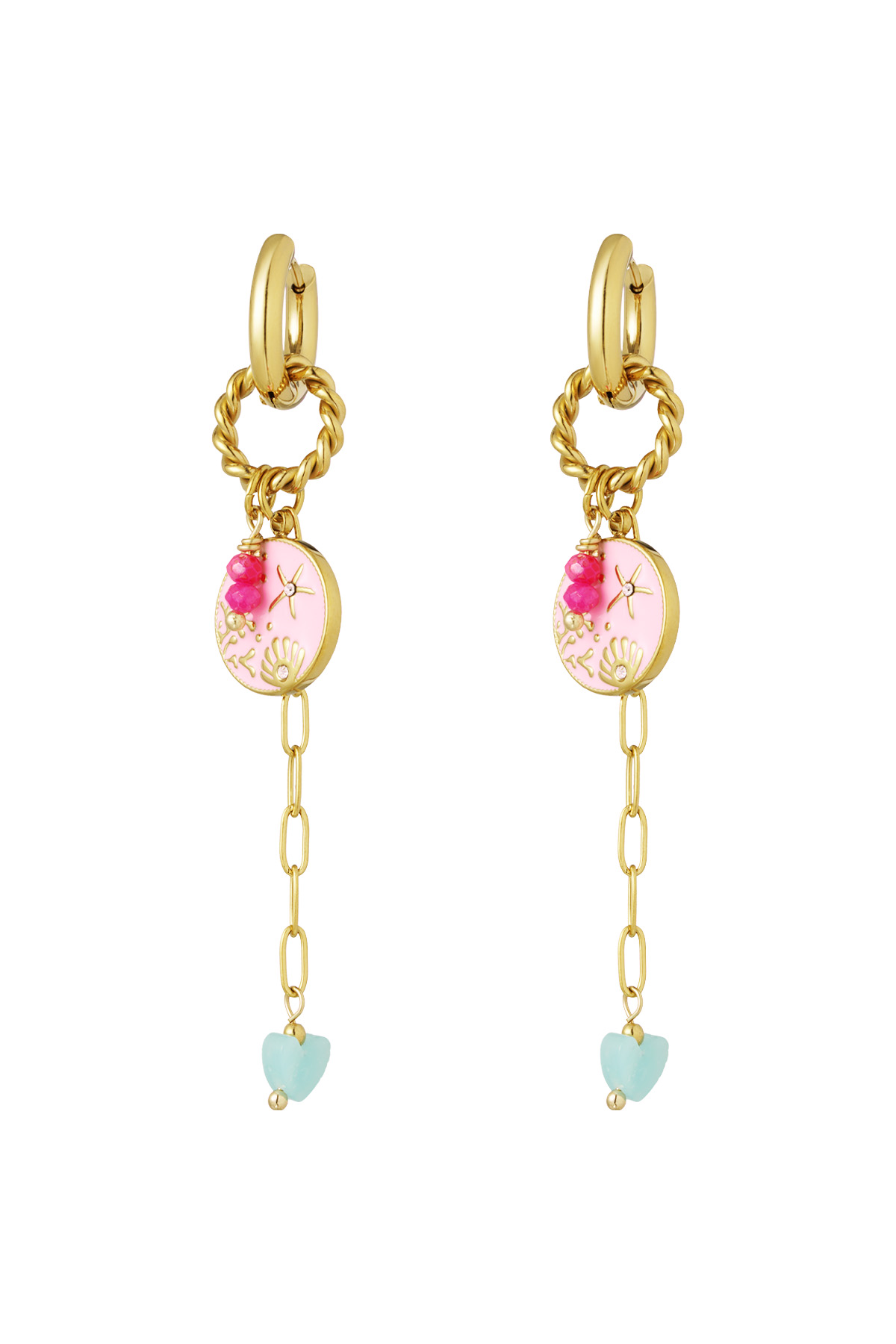 Dazzling day earrings - Pink 