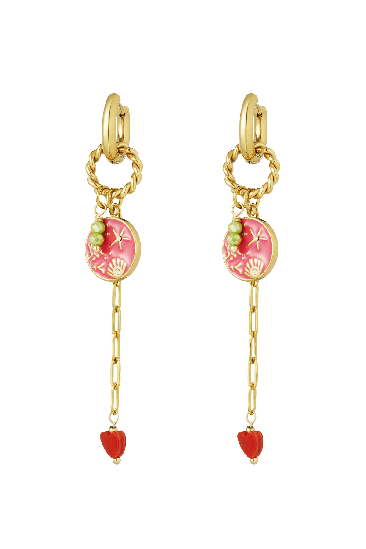 Dazzling day earrings - Fuchsia h5 