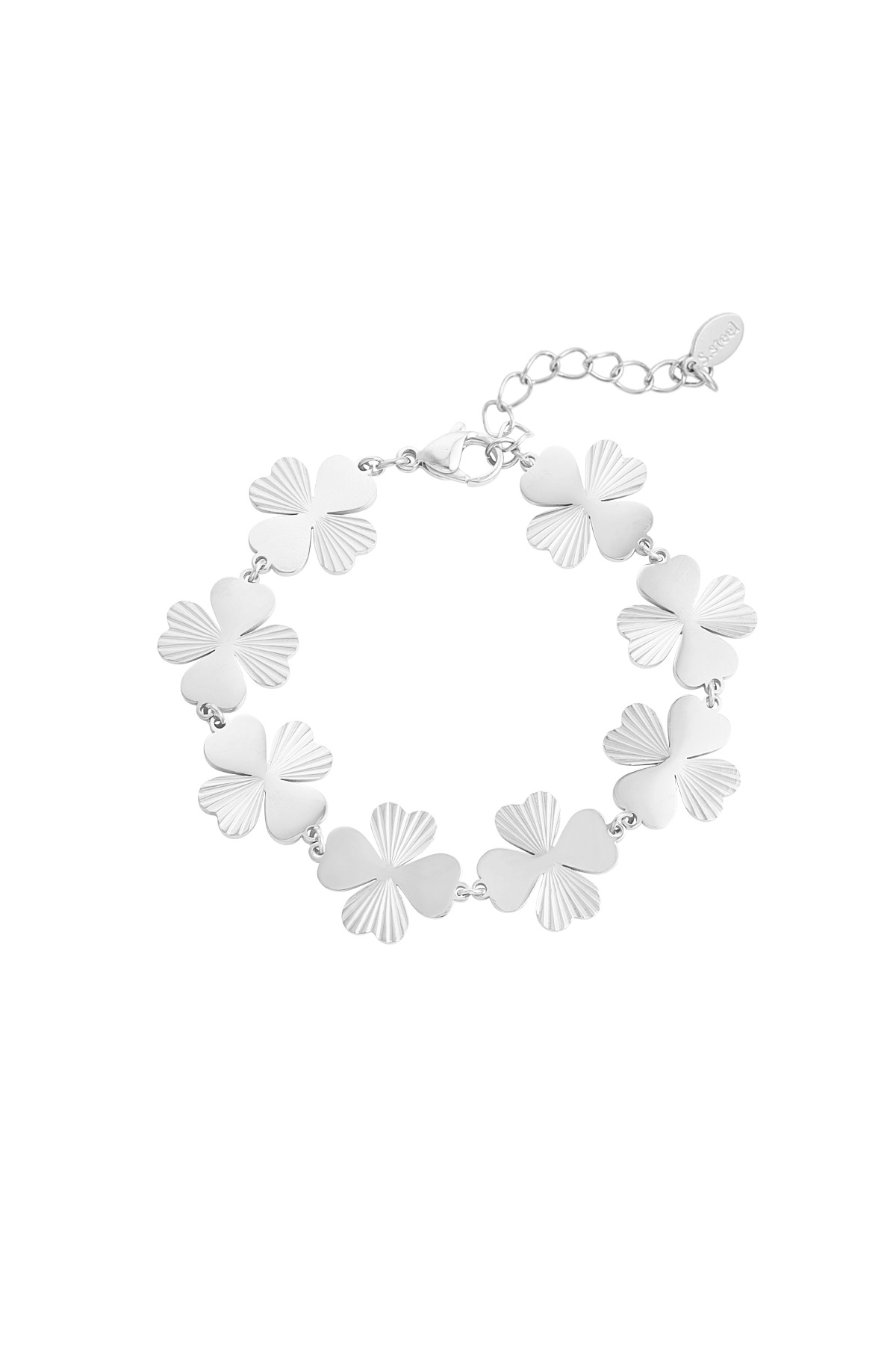 Bold blooms bracelet - silver h5 