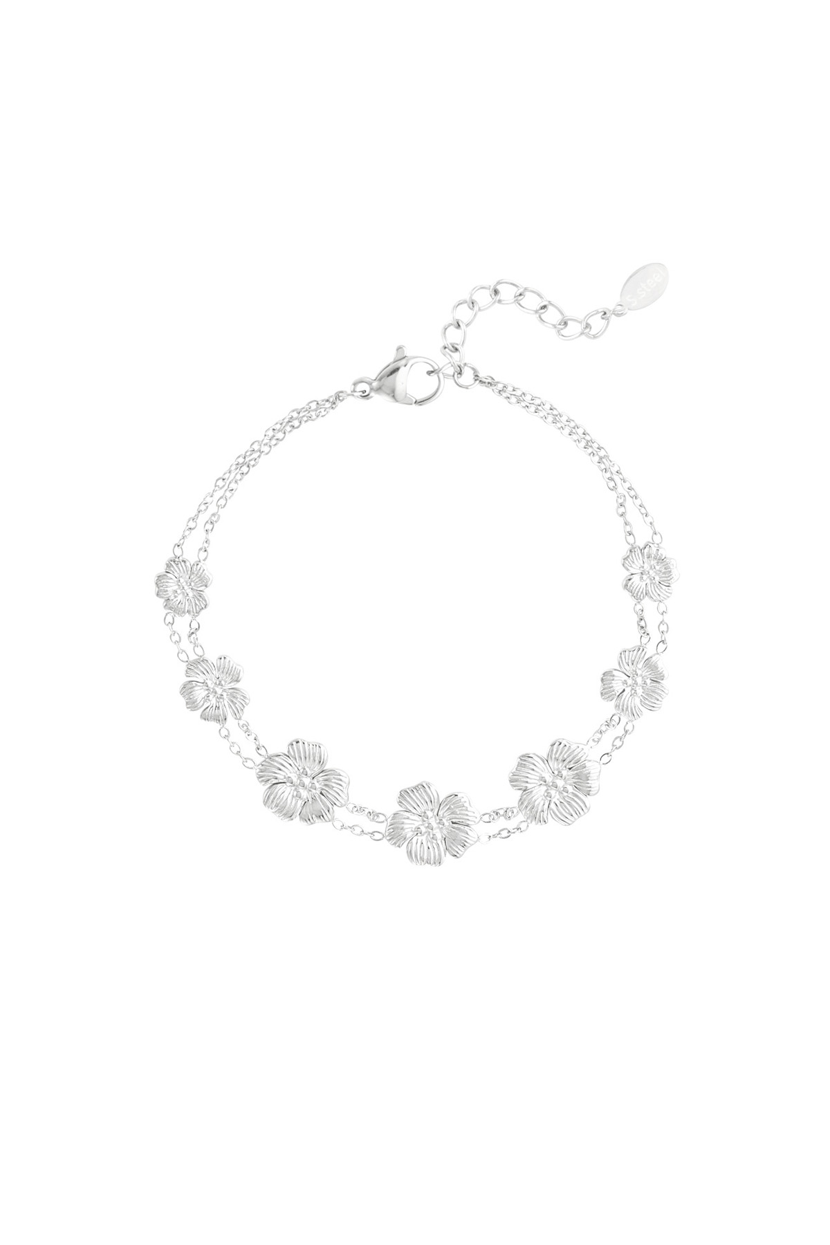 Daisy delight bracelet - silver h5 