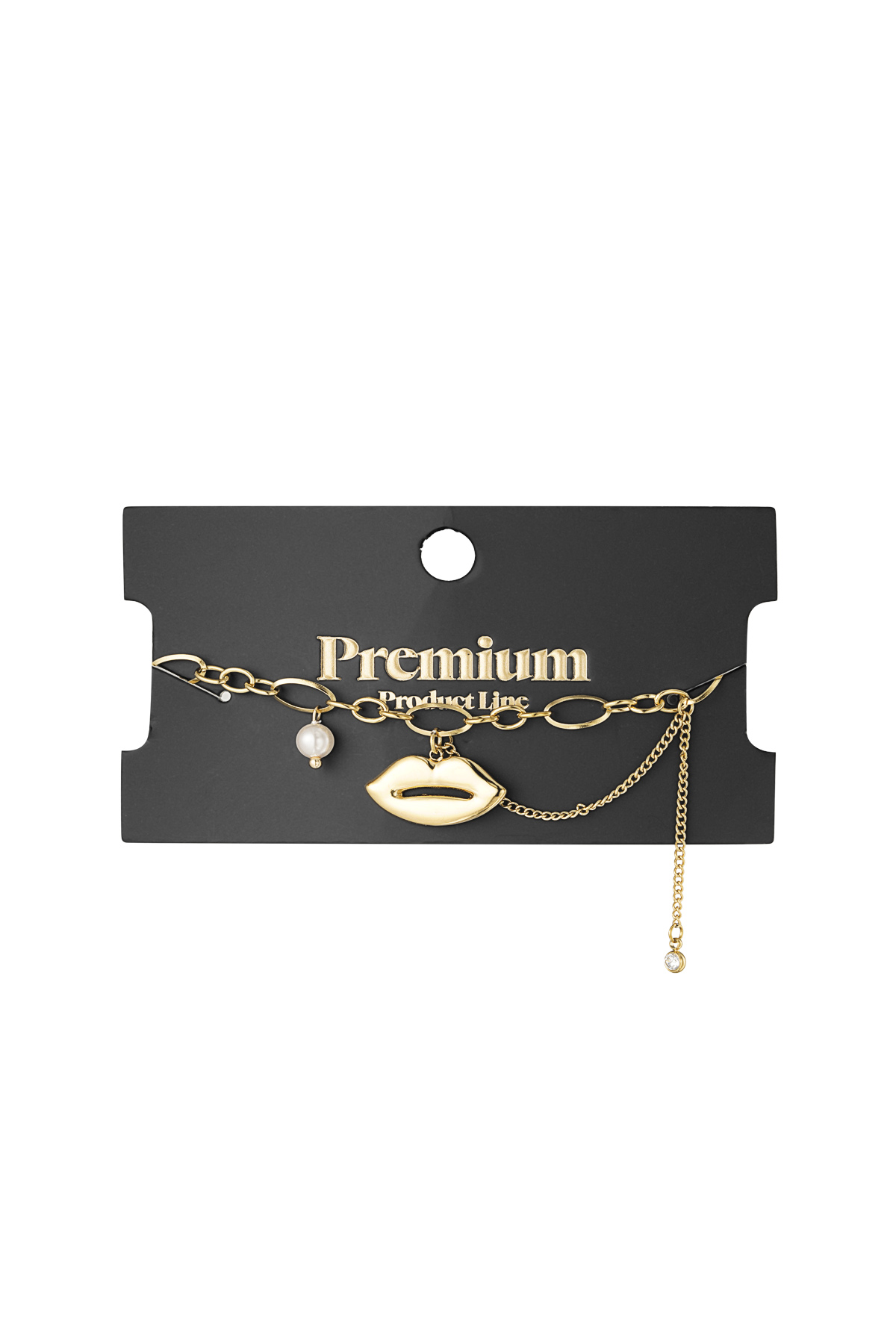 Kiss & tell bracelet - gold Picture3