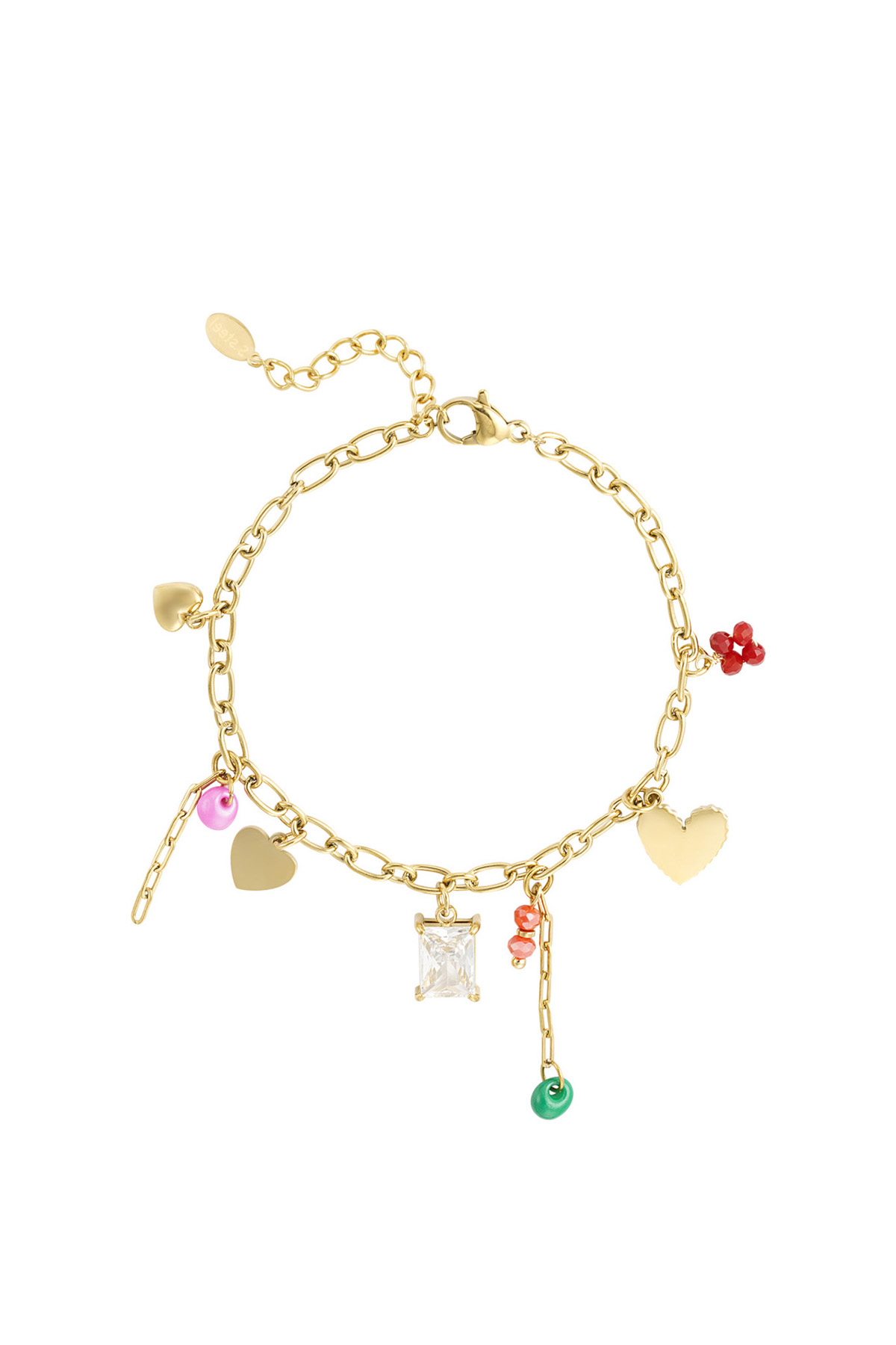 Delightful dangles bracelet - gold h5 