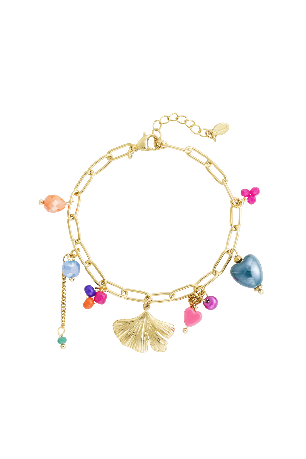 Bracciale con ciondolo abbraccia l'amore - oro h5 