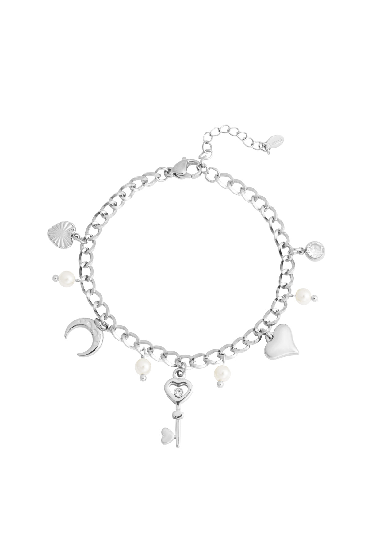 Key to my heart bracelet - silver h5 