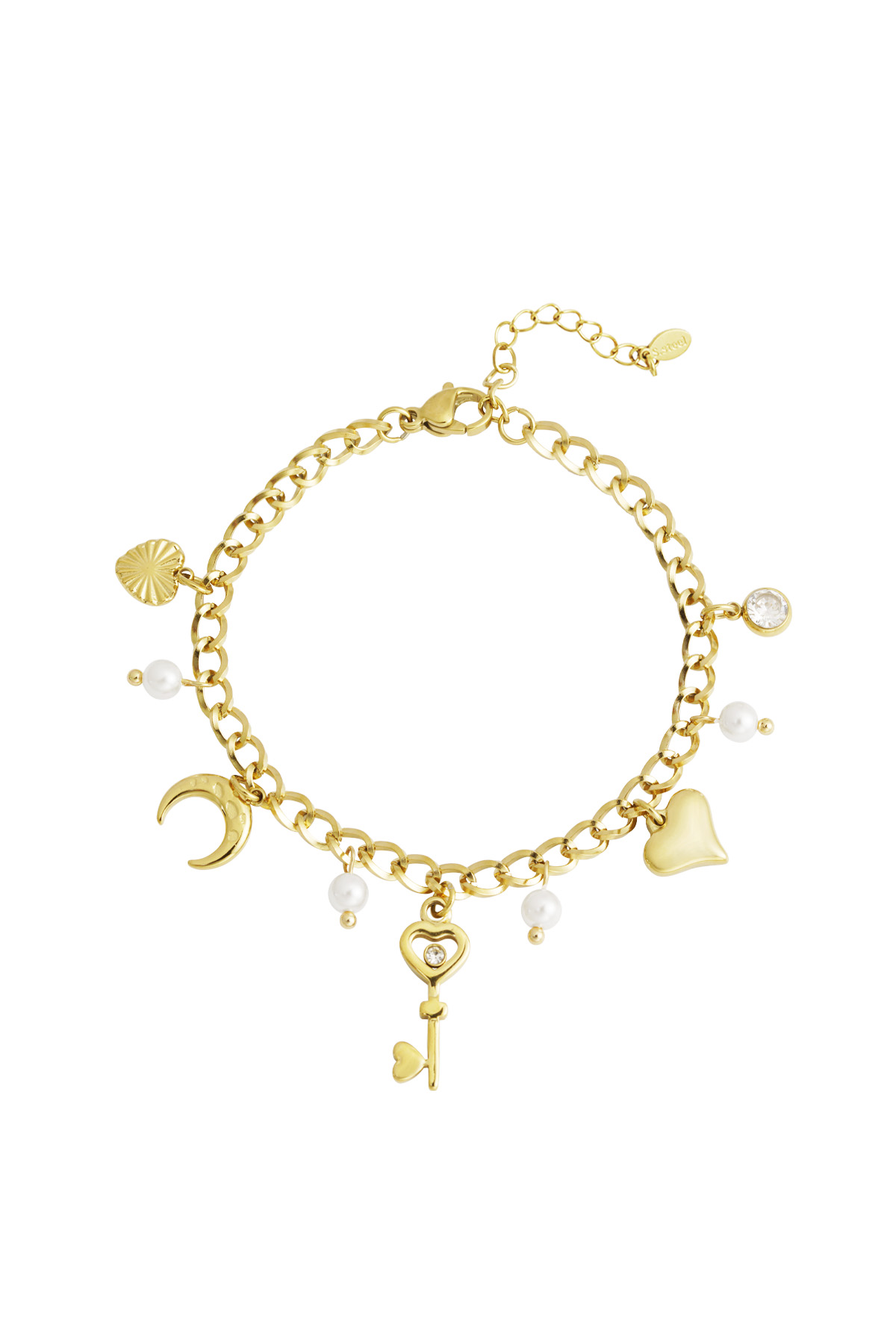 Key to my heart bracelet - gold h5 