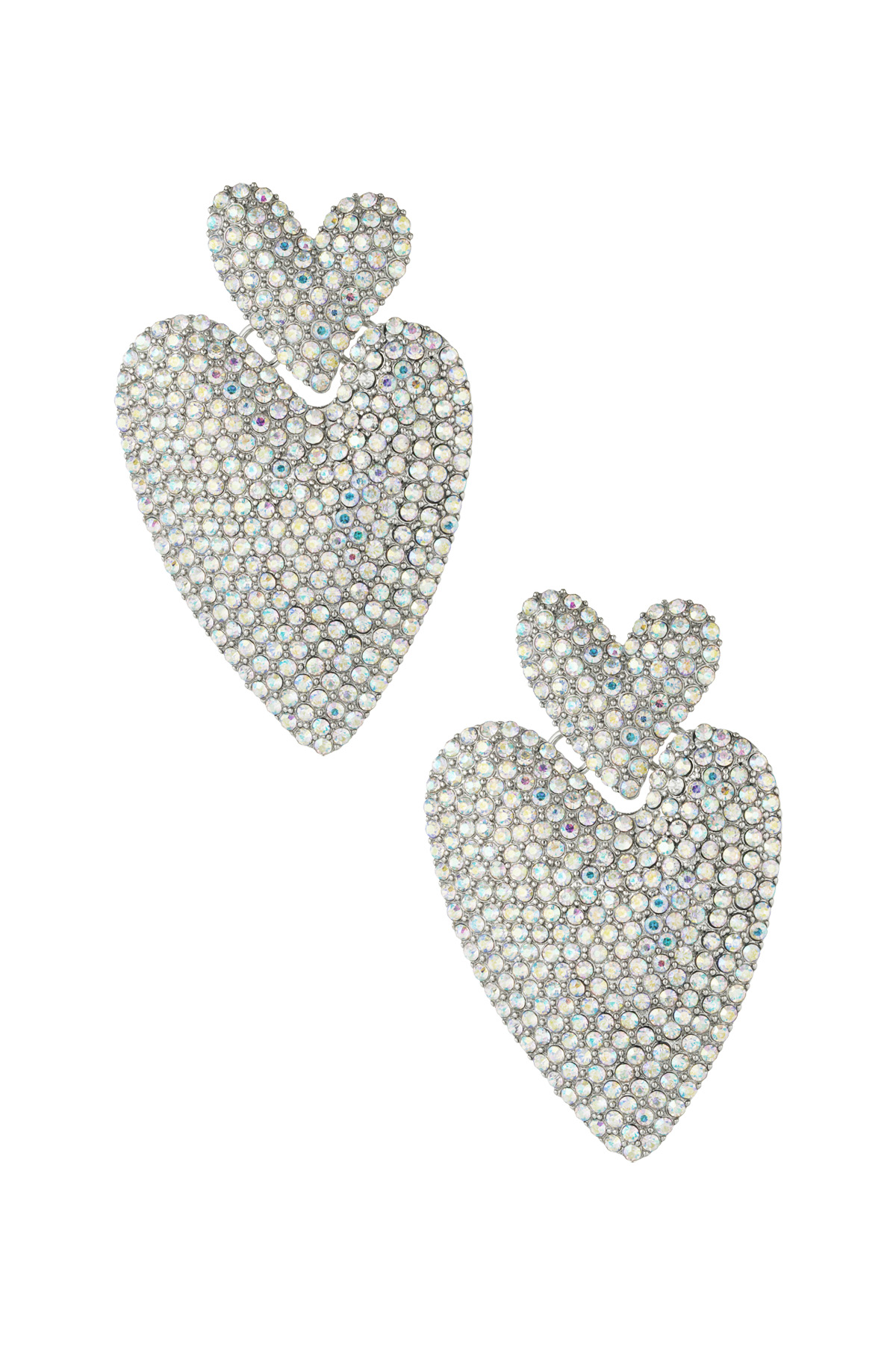 Pendientes Chasing Love - Plata h5 