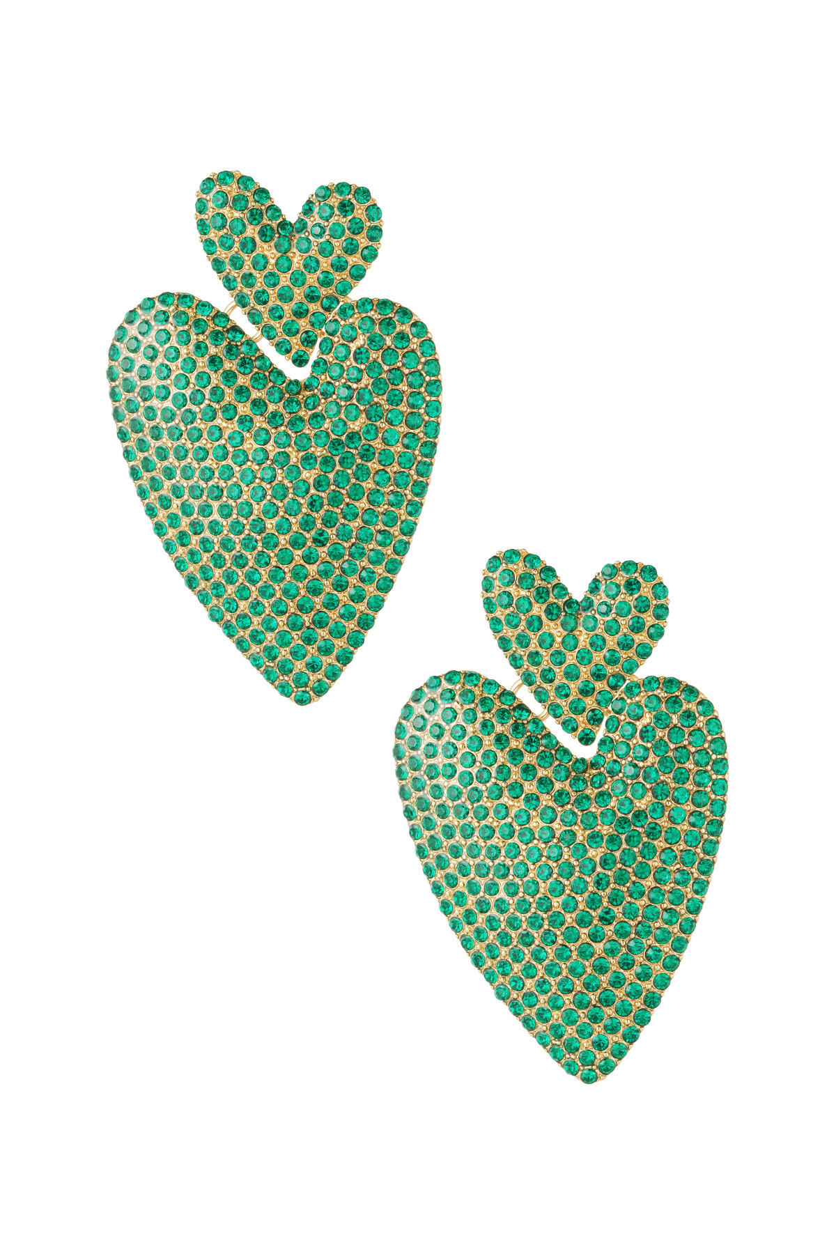 Chasing love earrings - Green h5 