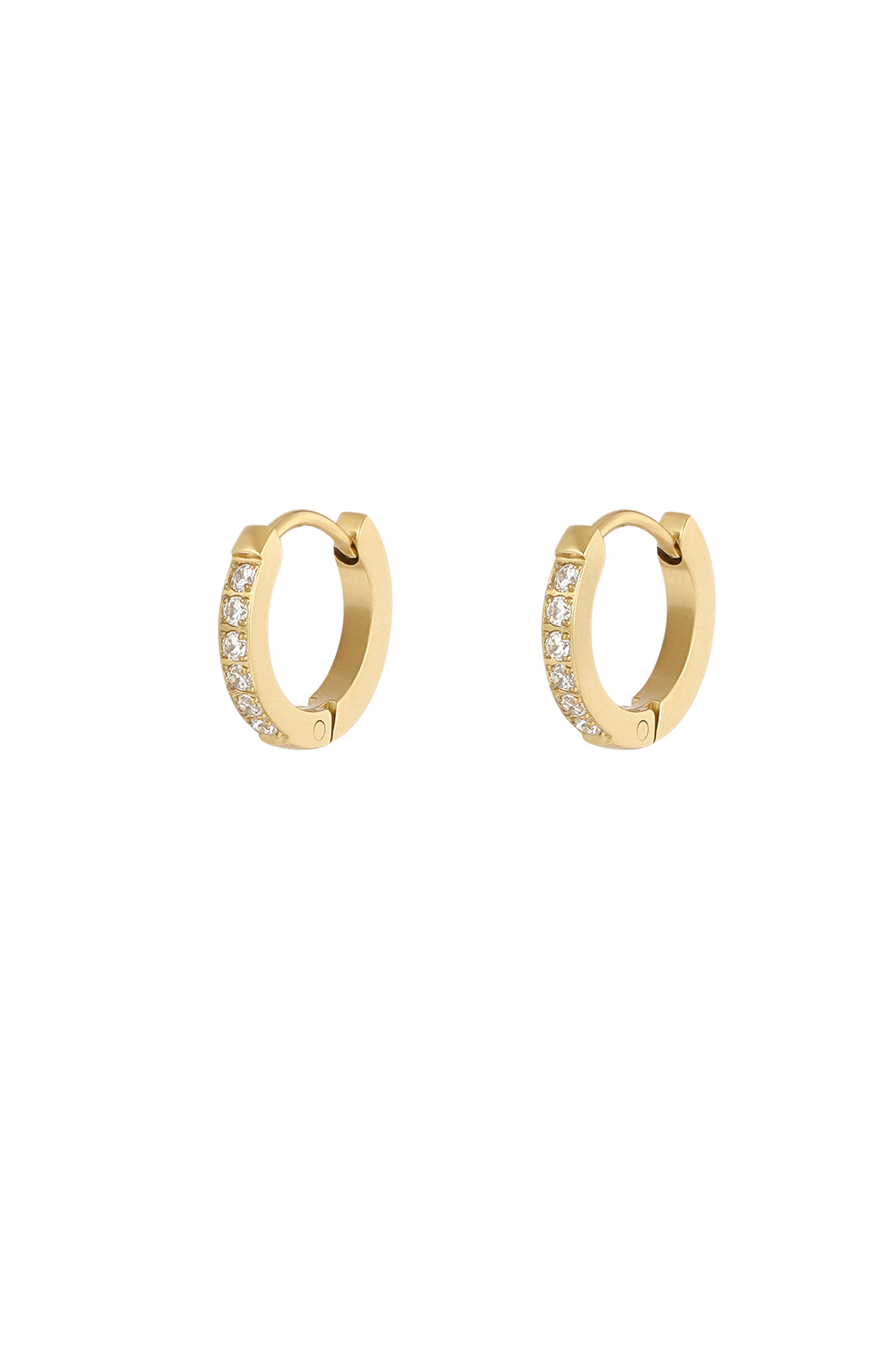 Pendientes deslumbrantes con diamantes - oro h5 