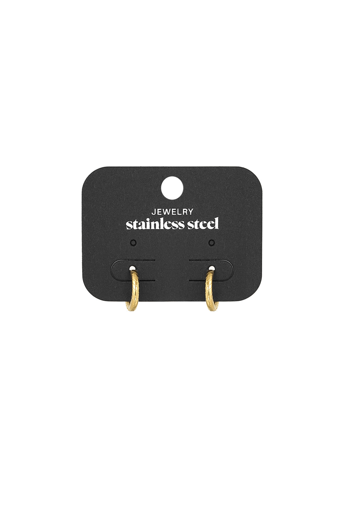 Pendientes de relieve refinado - oro h5 Imagen2